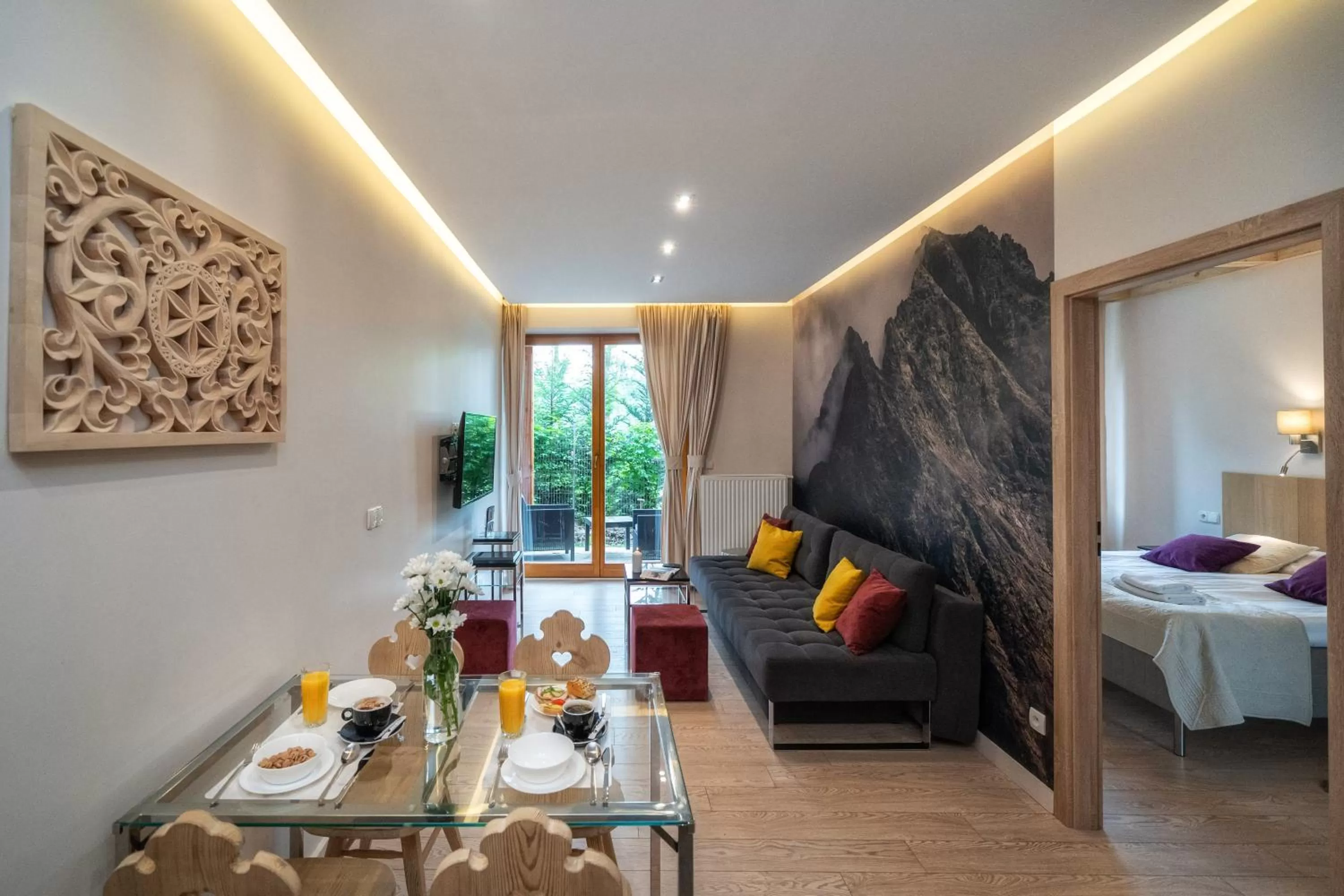 Bed in Aparthotel Giewont