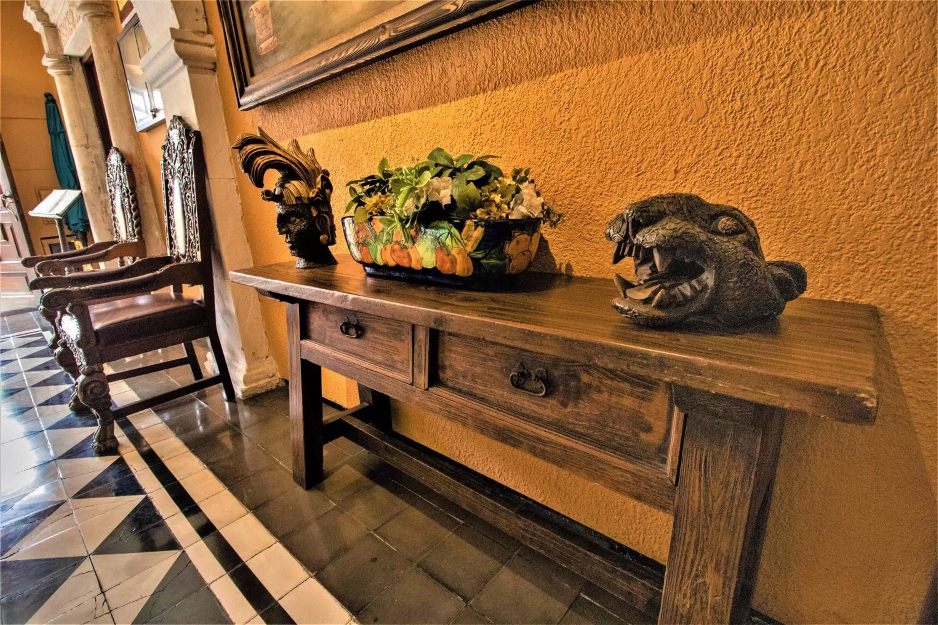 Decorative detail in Hotel Caribe Merida Yucatan