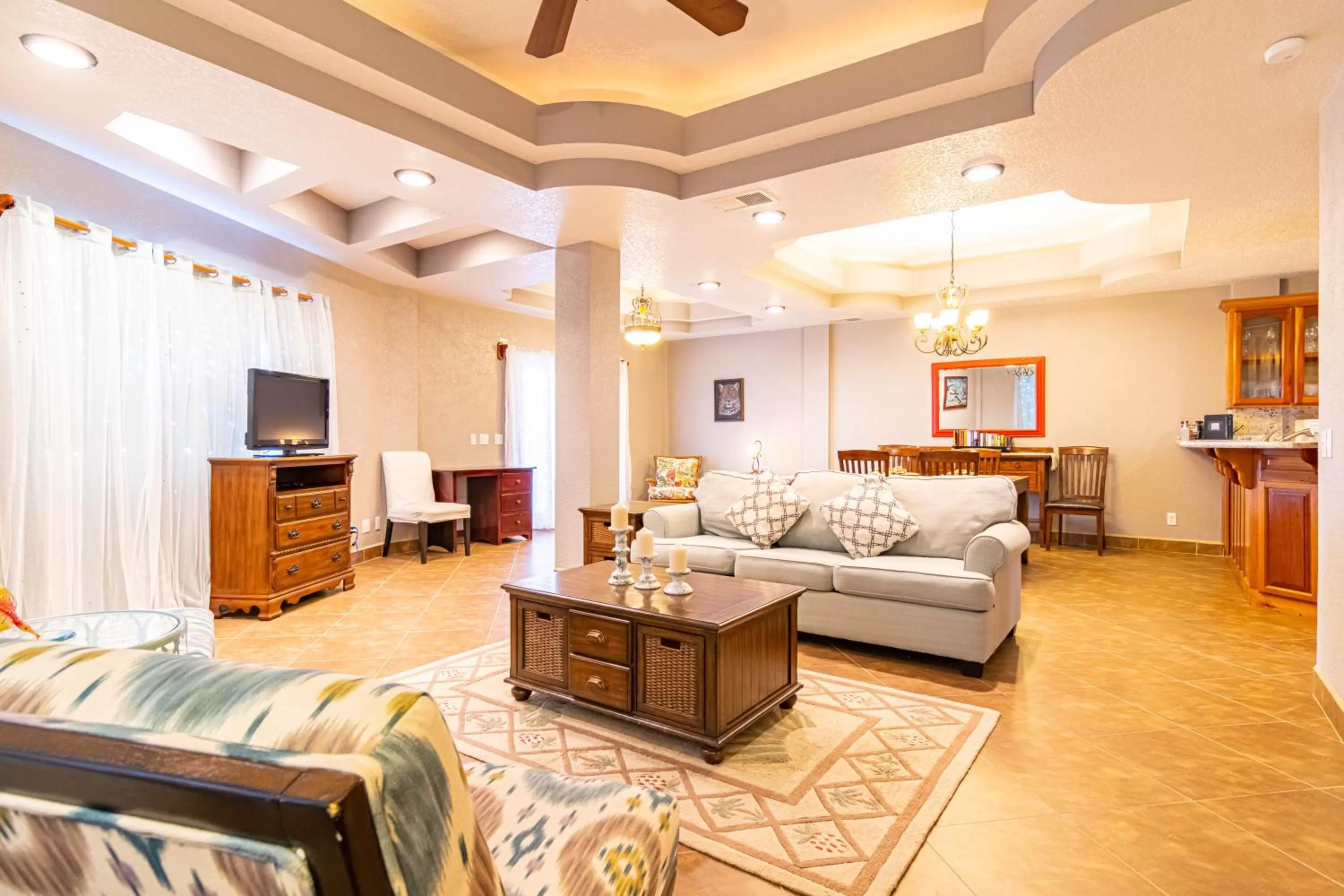 Living room in Lighthouse Beach Villas