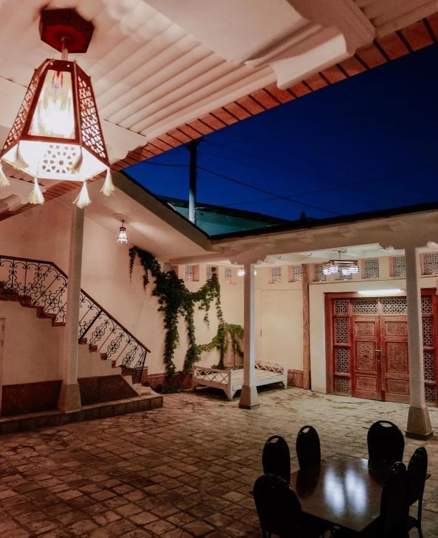 Property building in Bukhara house hotel