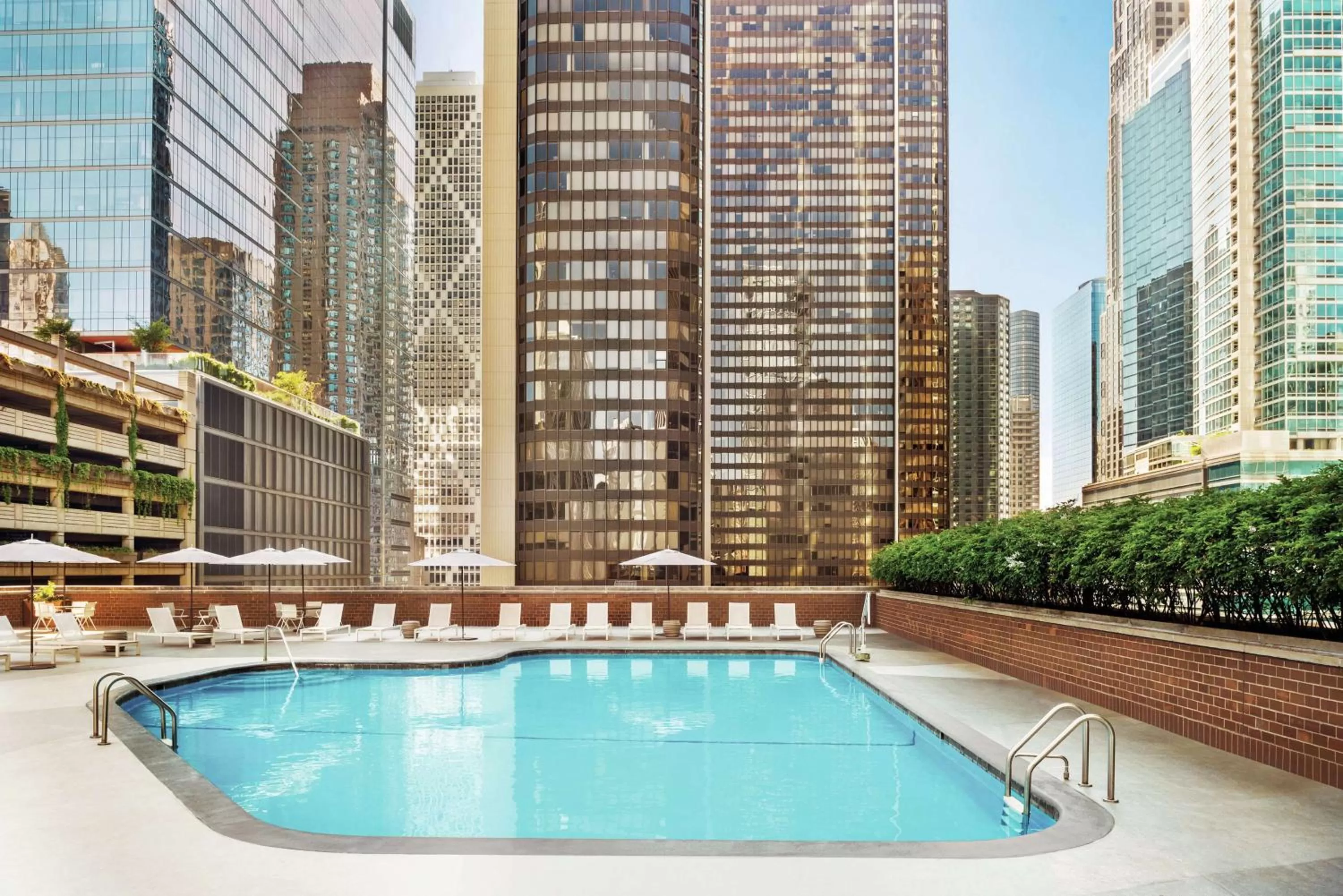 Pool view in Hilton Grand Vacations Club Chicago Magnificent Mile