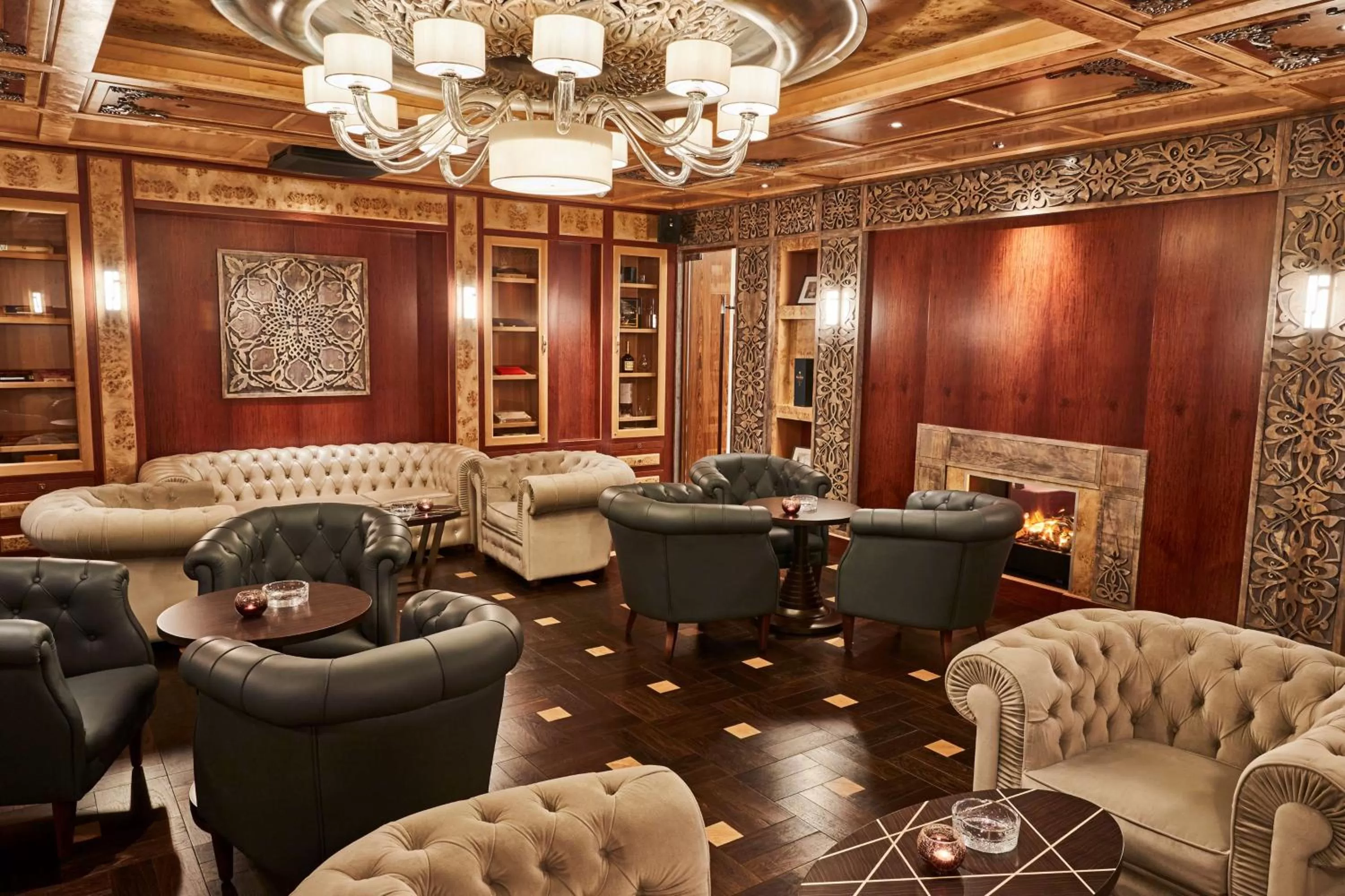 Lounge or bar in Grand Hotel Kempinski Riga