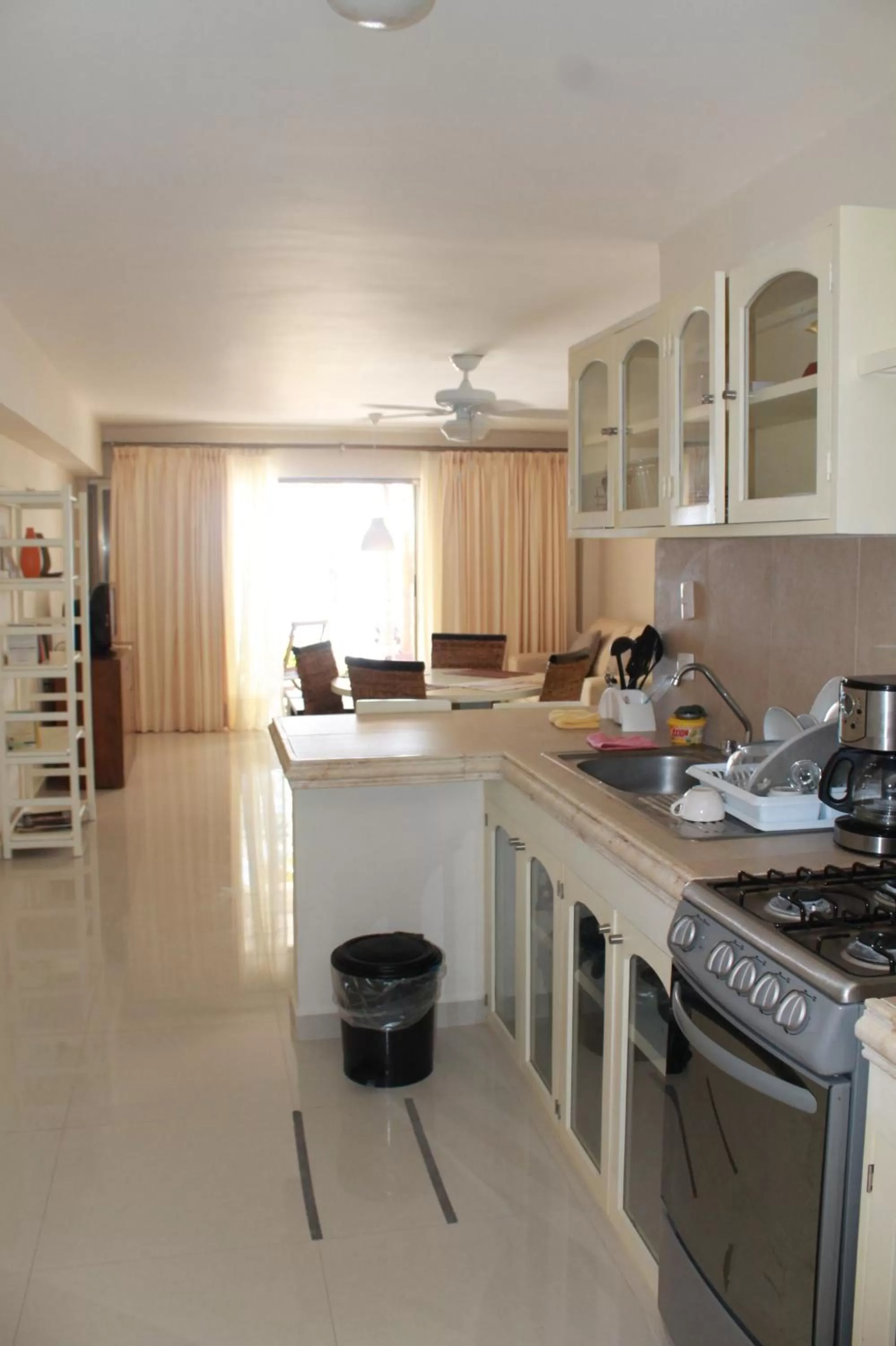 Kitchen or kitchenette in Hotel Playa La Media Luna