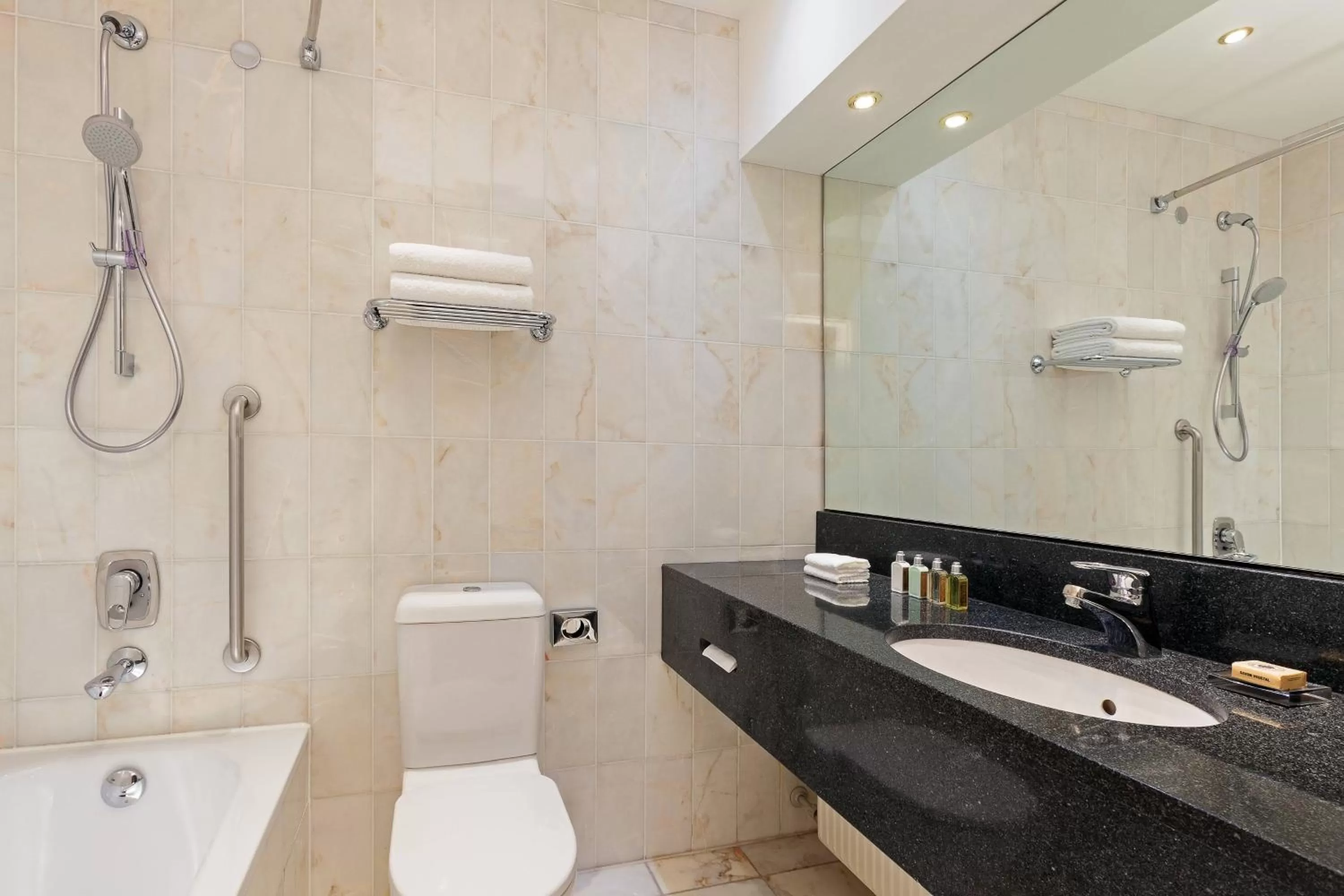 Bathroom in Warsaw Marriott Hotel