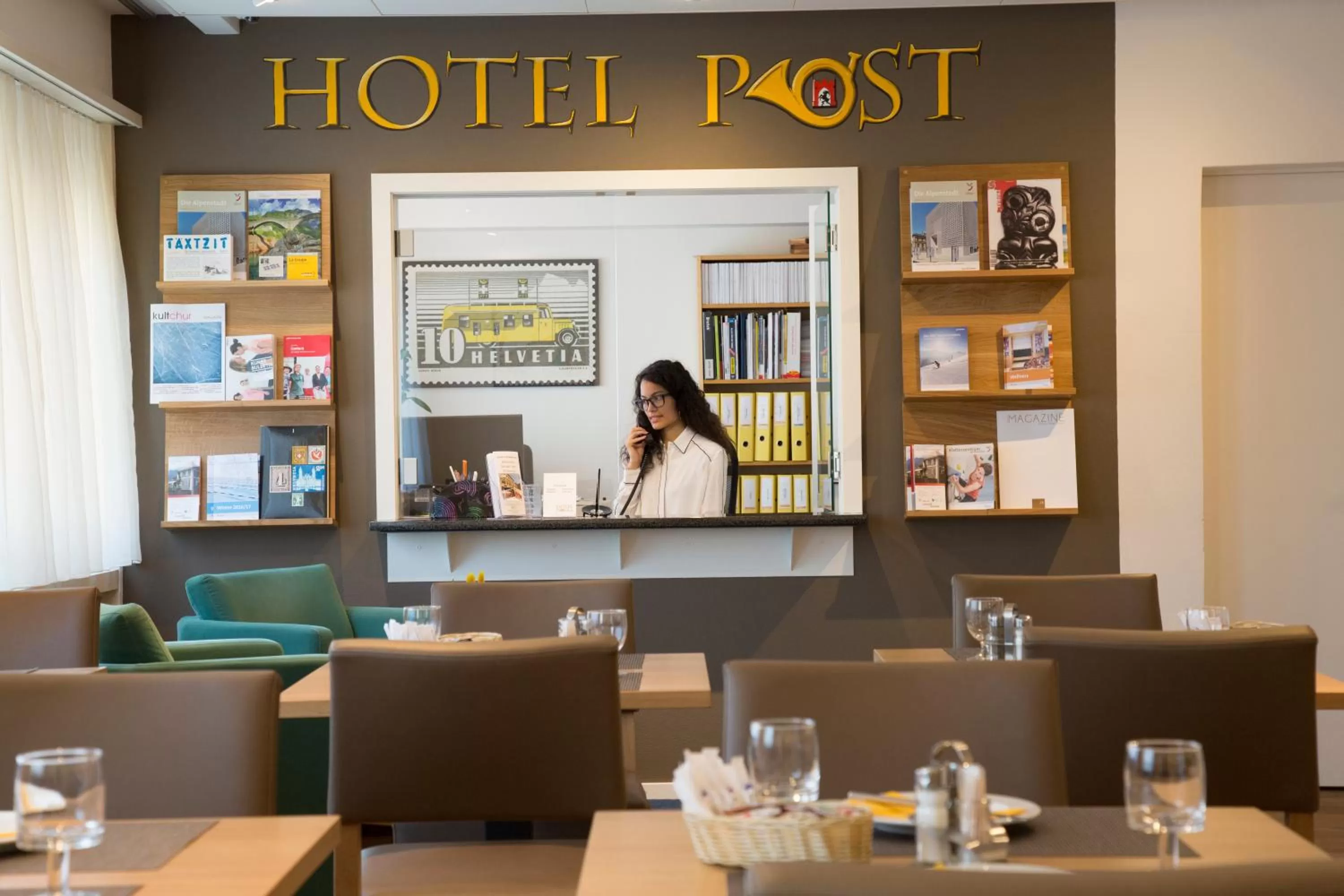 Lobby or reception in Central Hotel Post