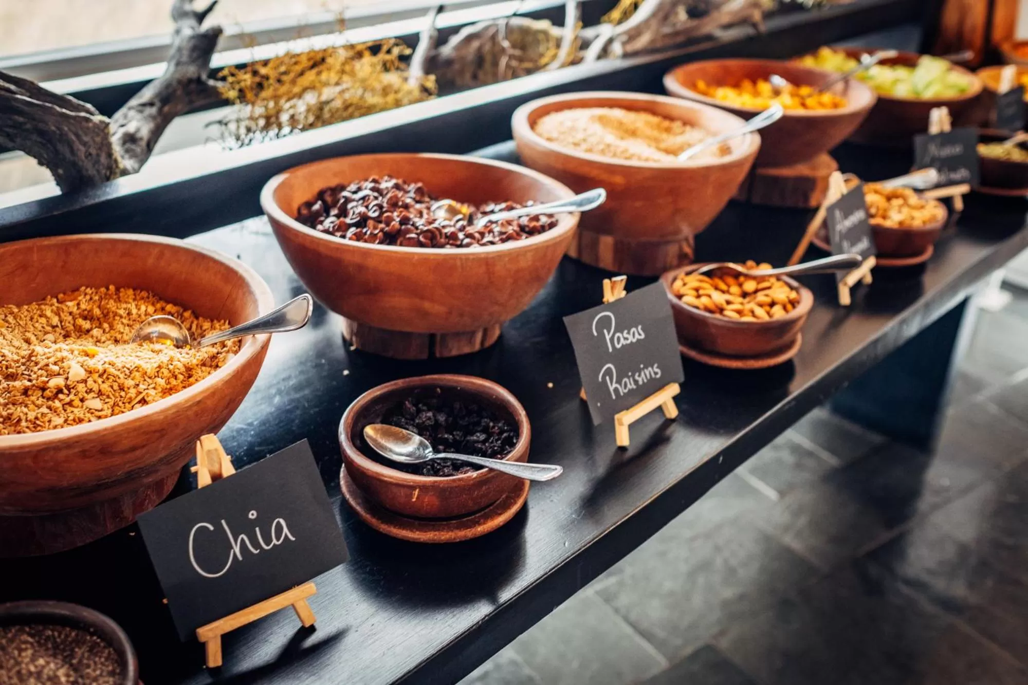 Buffet breakfast in Remota Patagonia Lodge