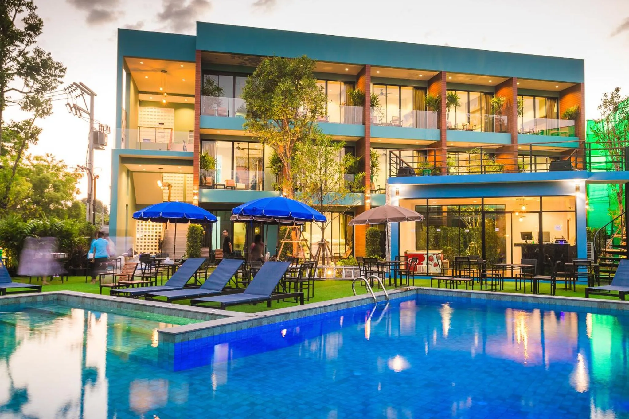 Property building in Peace Blue Naiharn Naturist Resort Phuket SHA Extra Plus