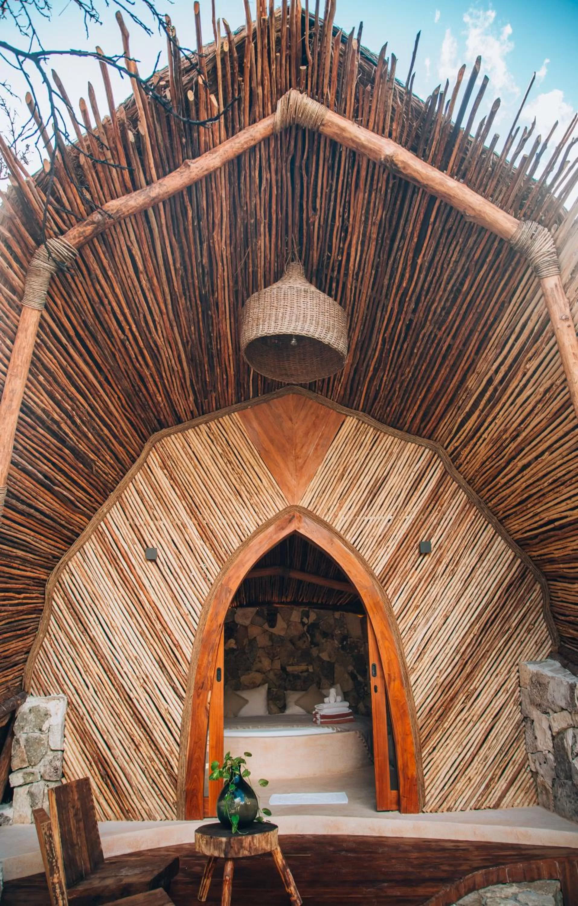 Facade/entrance in Ikal Tulum Hotel
