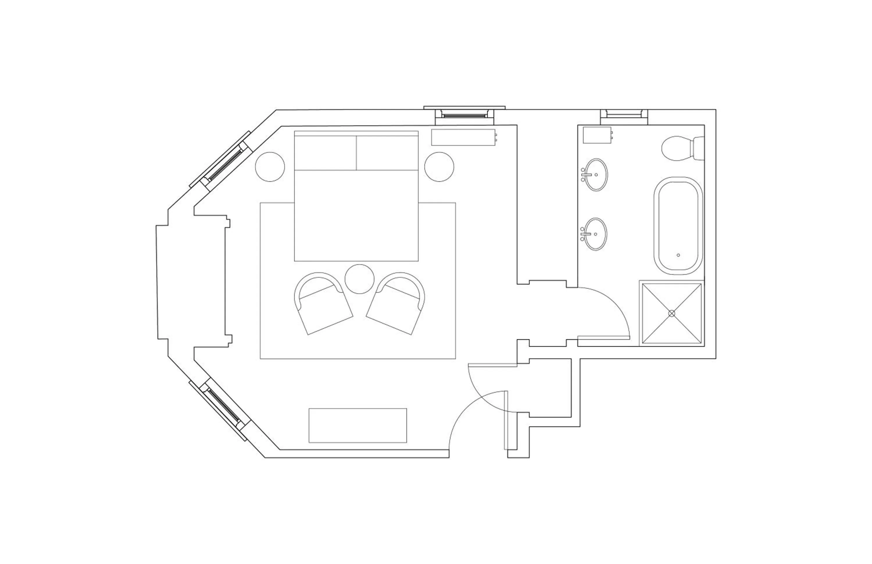 Floor plan in Blind Tiger Asheville