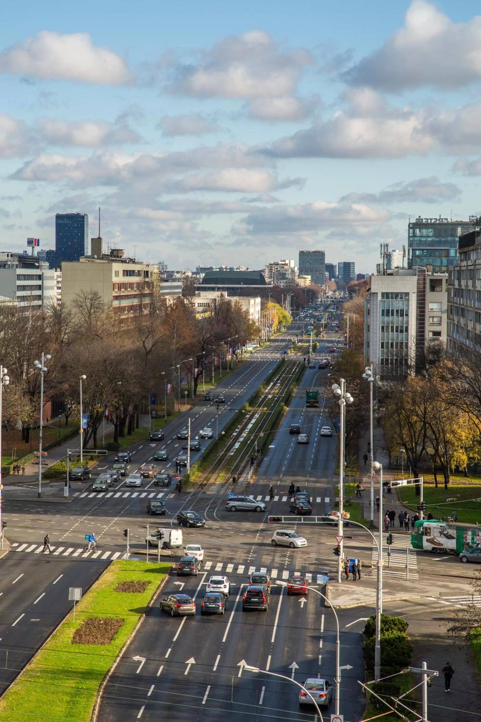 City view in Hotel Blue