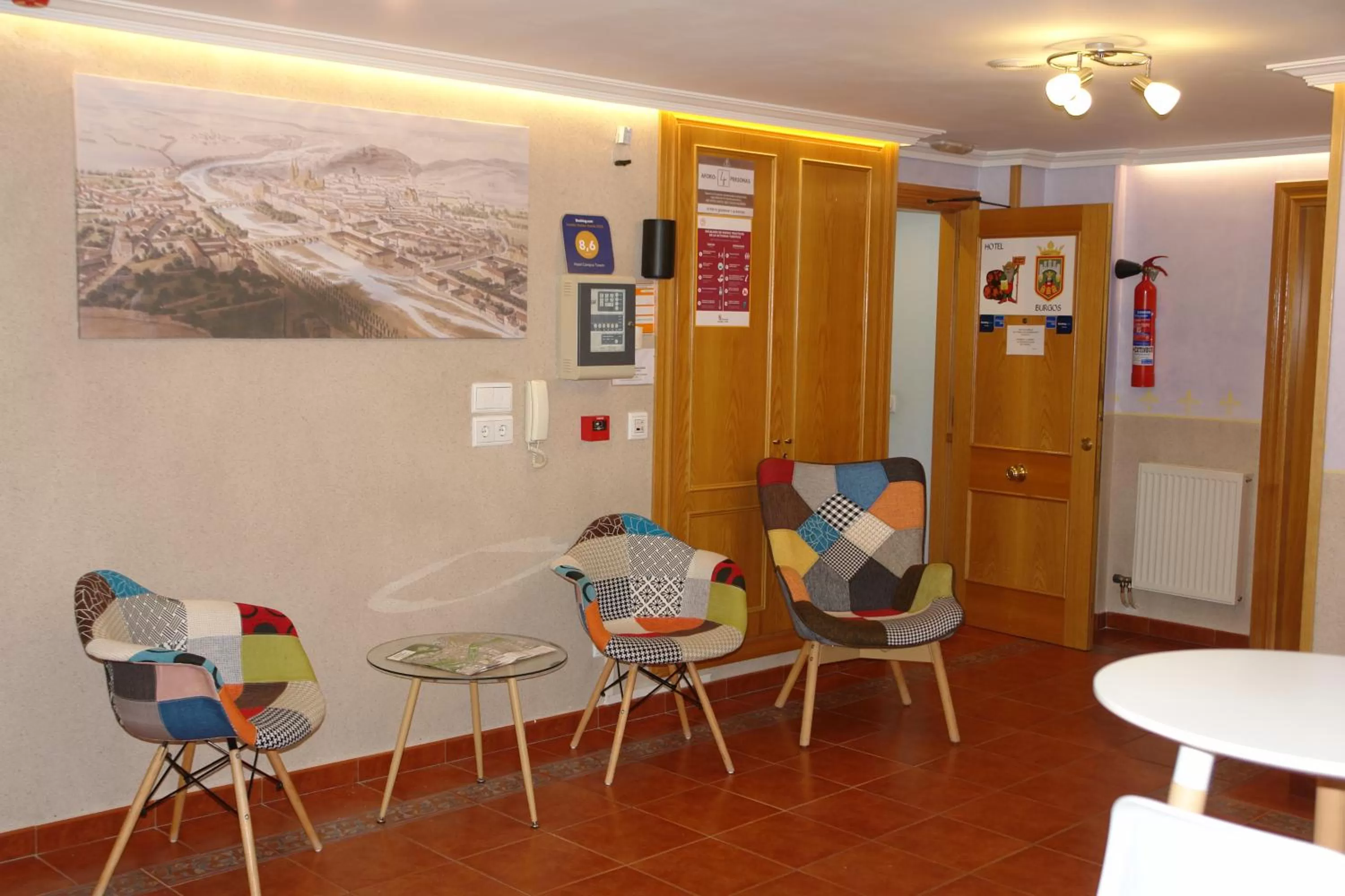 Living room in Hostal Campus