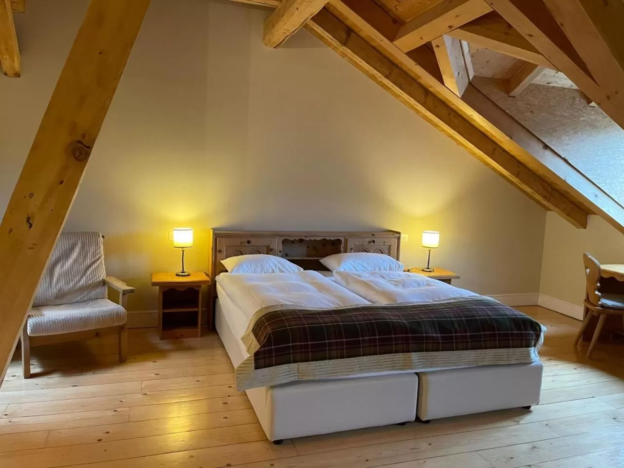 Bed in Hotel Bernina 1865 by Kleos Group Collection