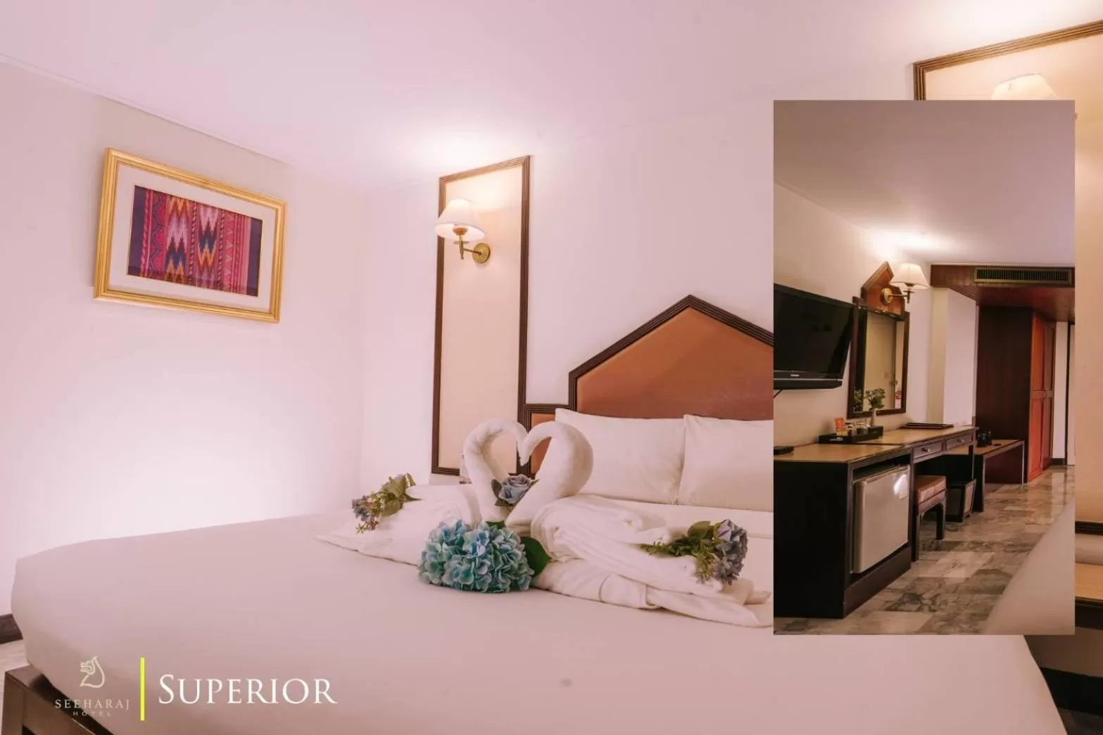 Bed in Seeharaj Hotel