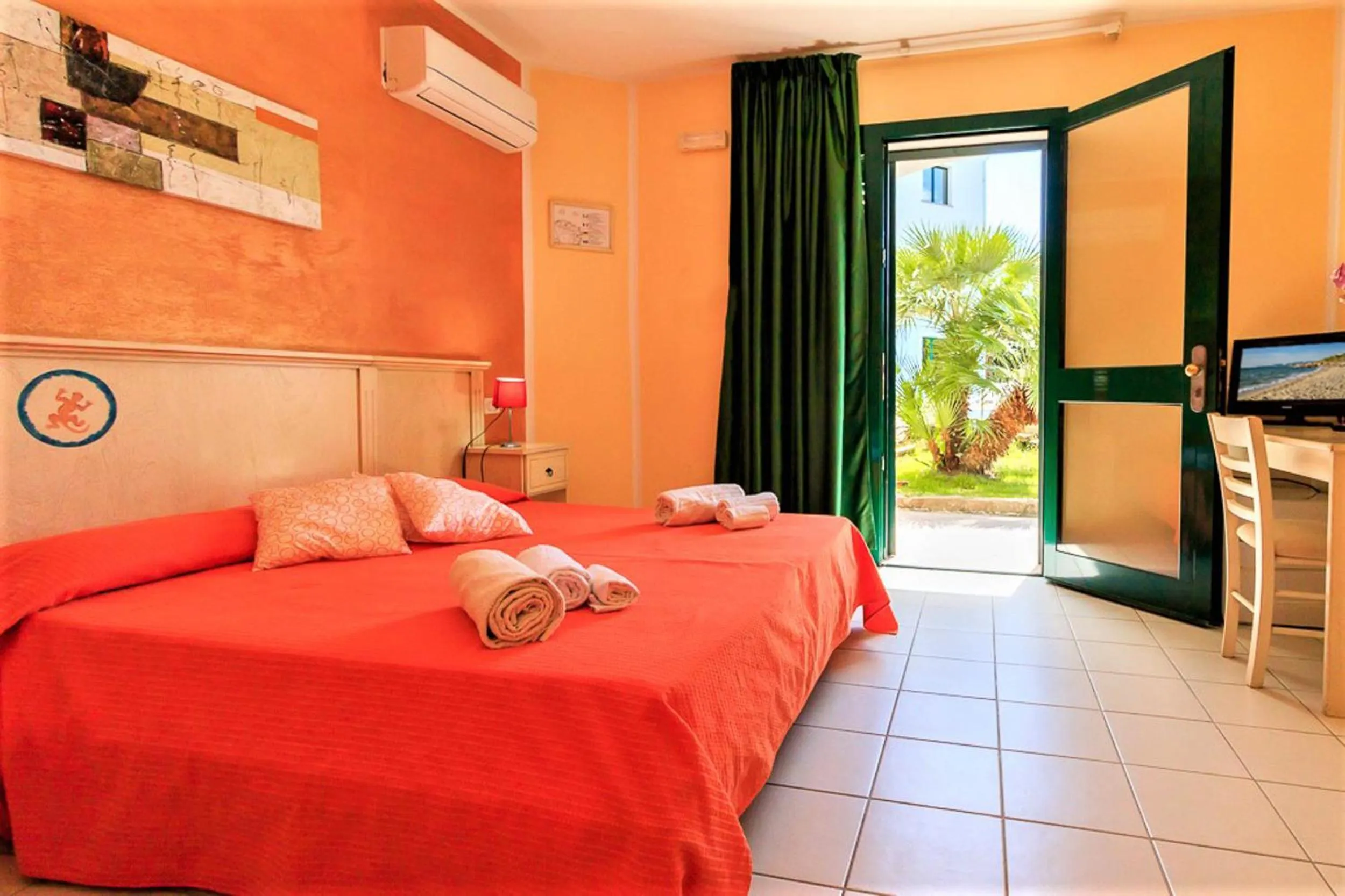 Bed in Hotel Ariadimari