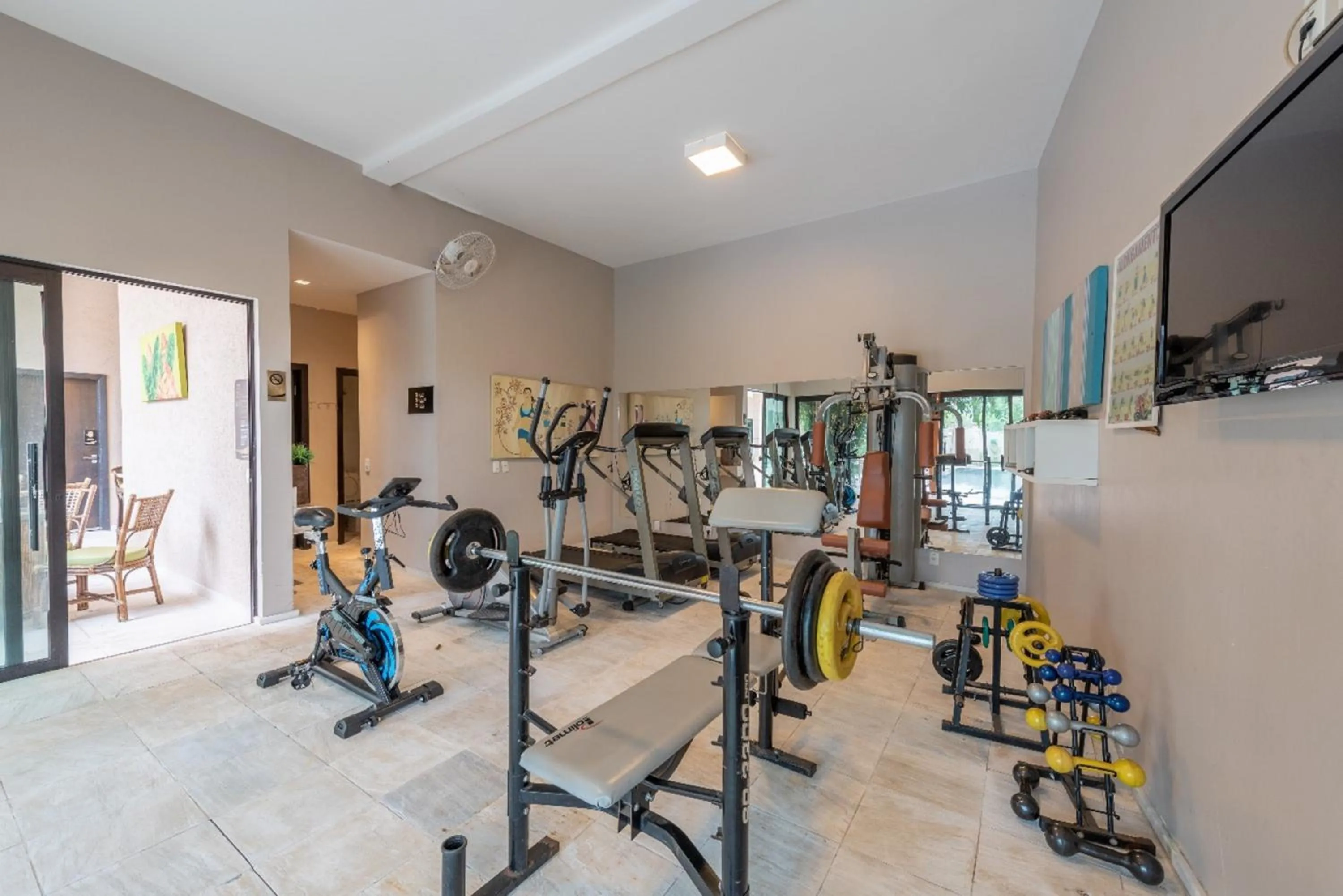 Fitness centre/facilities in Class Hotel Alfenas