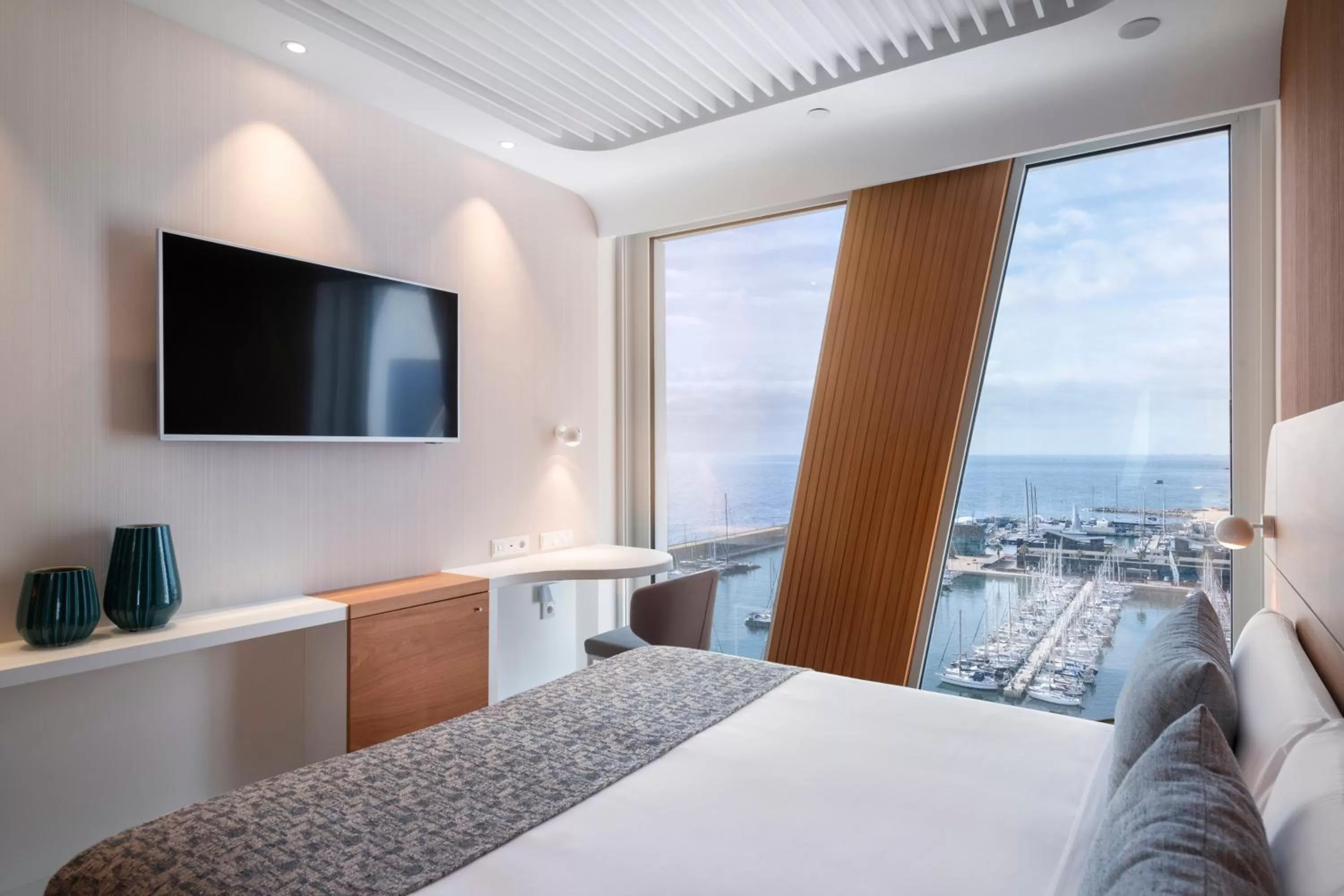 Bedroom, Bed in Hotel Marina Badalona