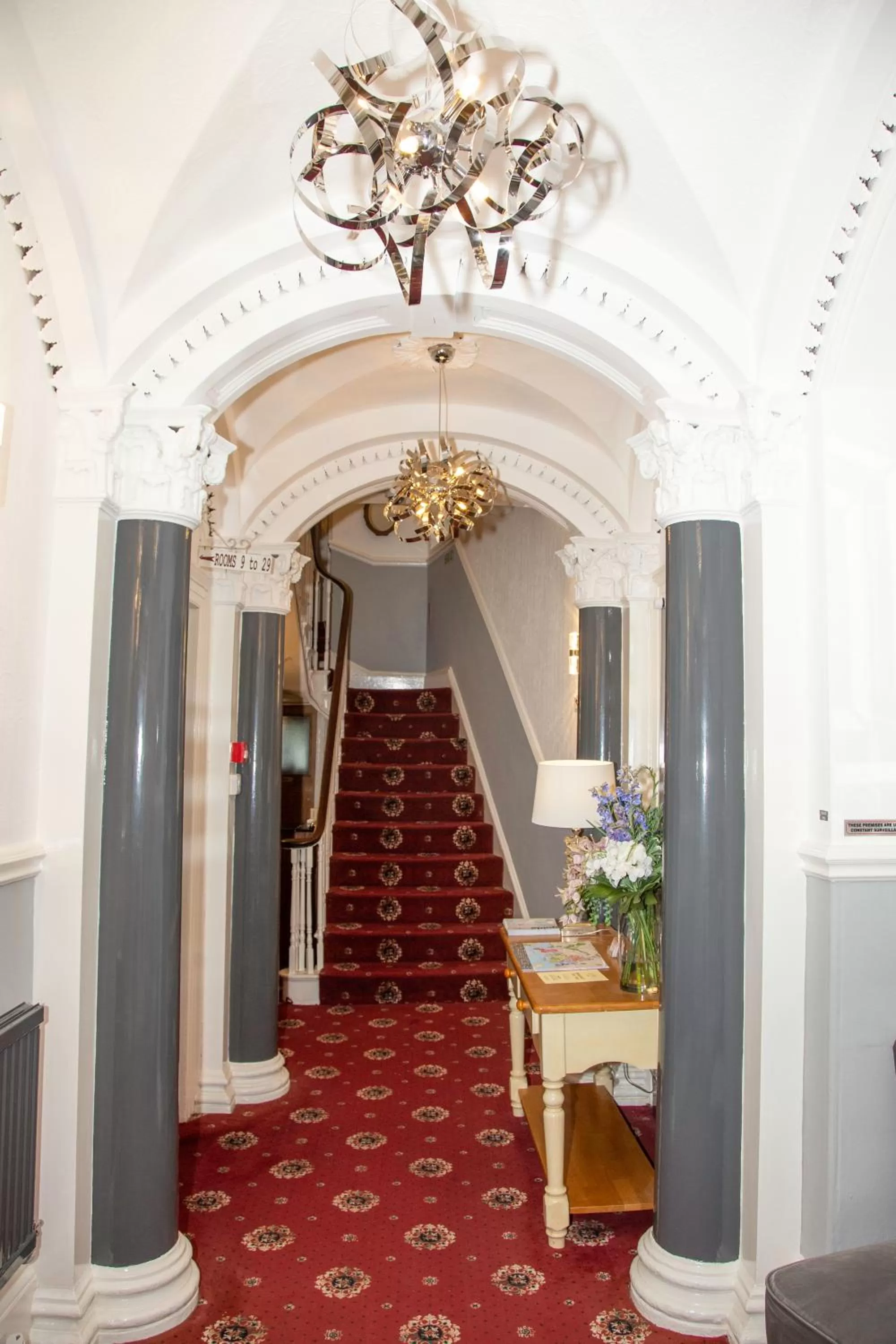 Lobby or reception in The Kynance House on Plymouth Hoe ,26 Ensuite Rooms
