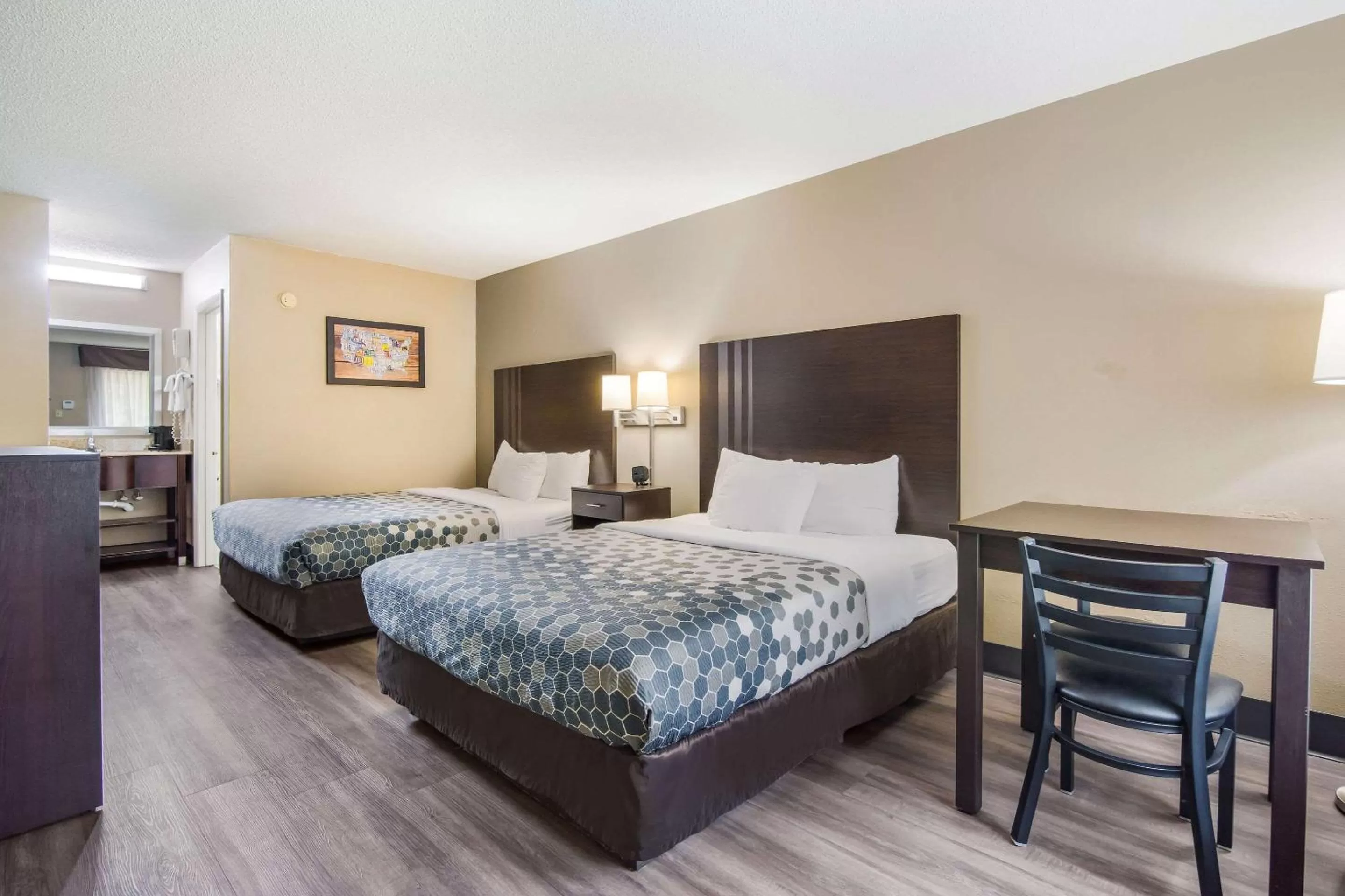 Standard Double Room with Two Queen Beds - Smoking in Econo Lodge South Garner