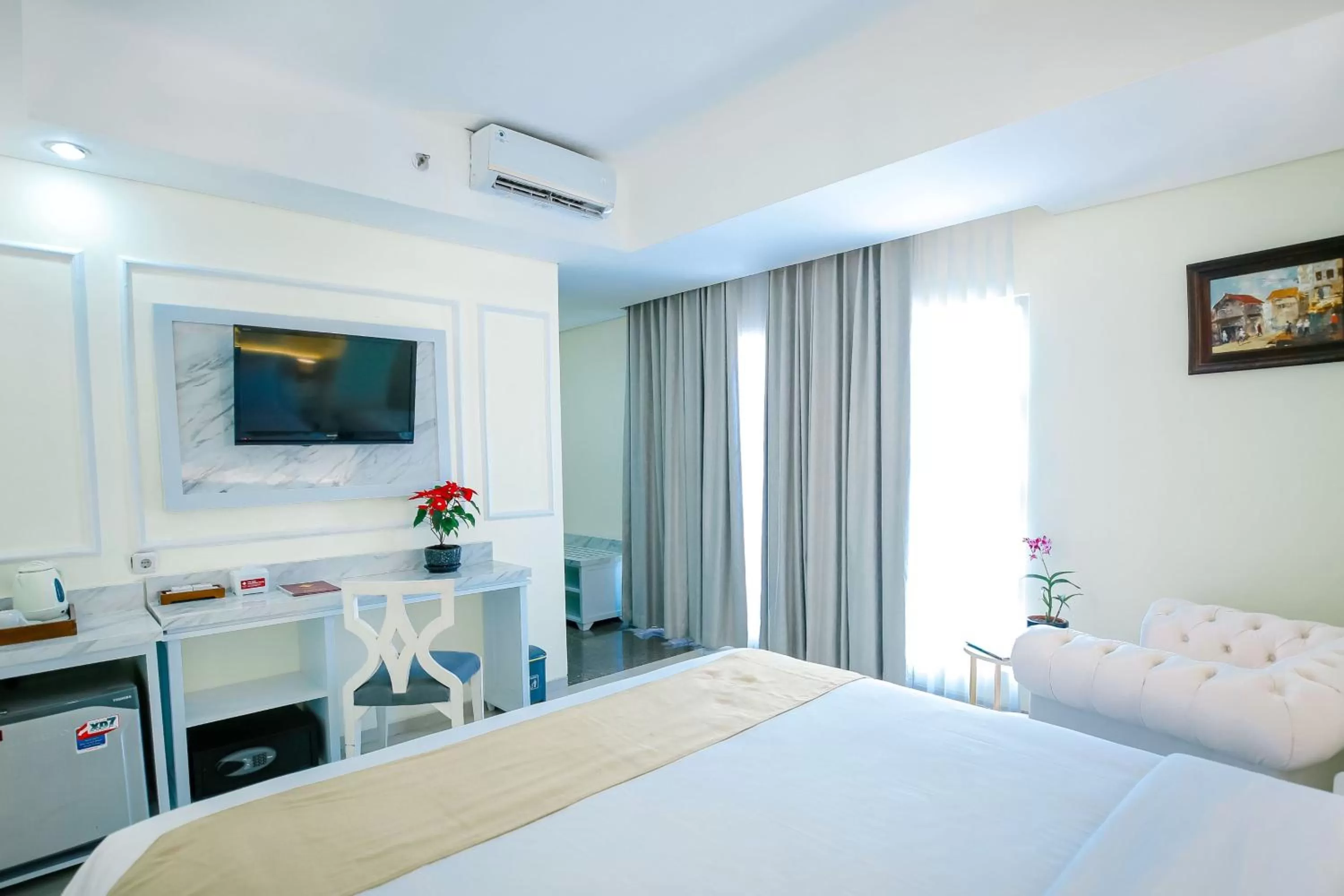 Bed in The Cube Hotel Malioboro, Azana Hotels Collection