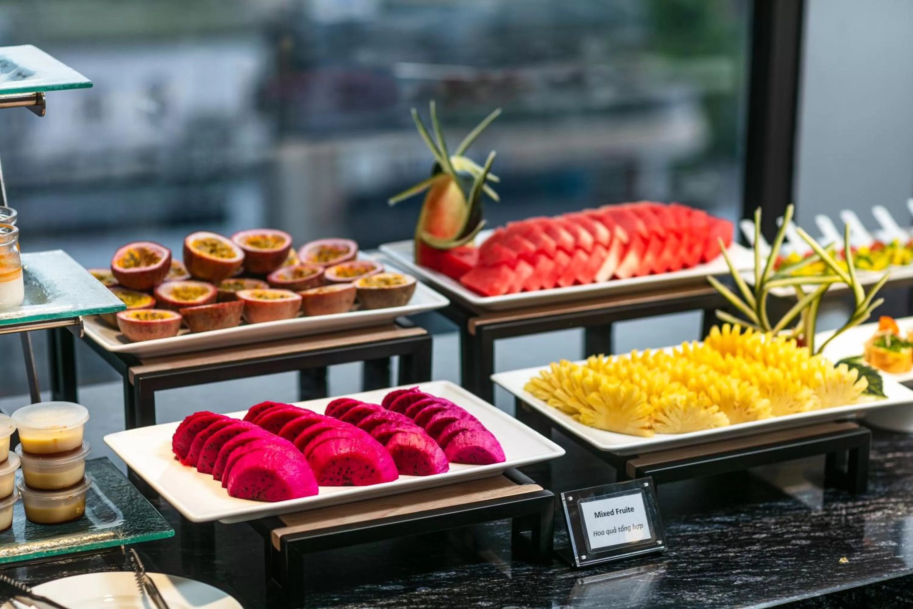 Buffet breakfast in MAY DE VILLE Lakeside Hotel