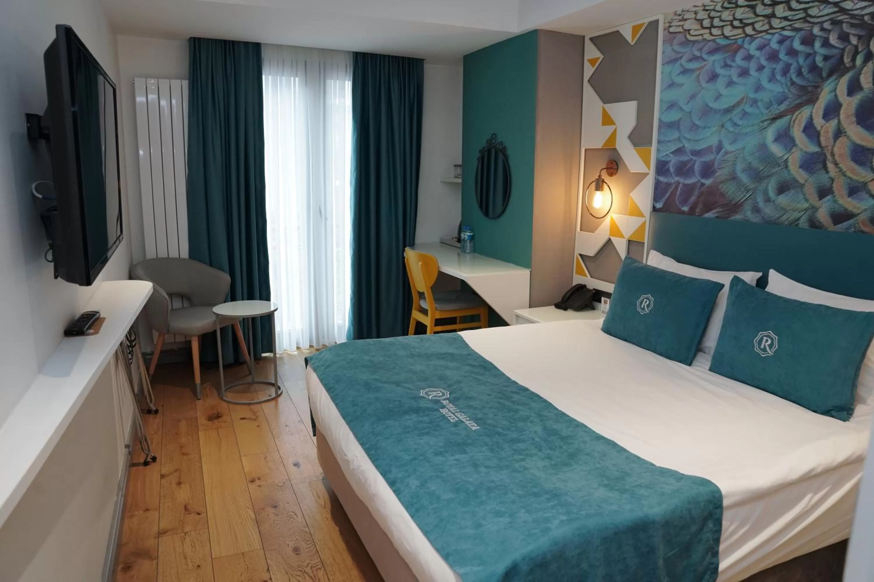 Bed in Royal Galata Hotel