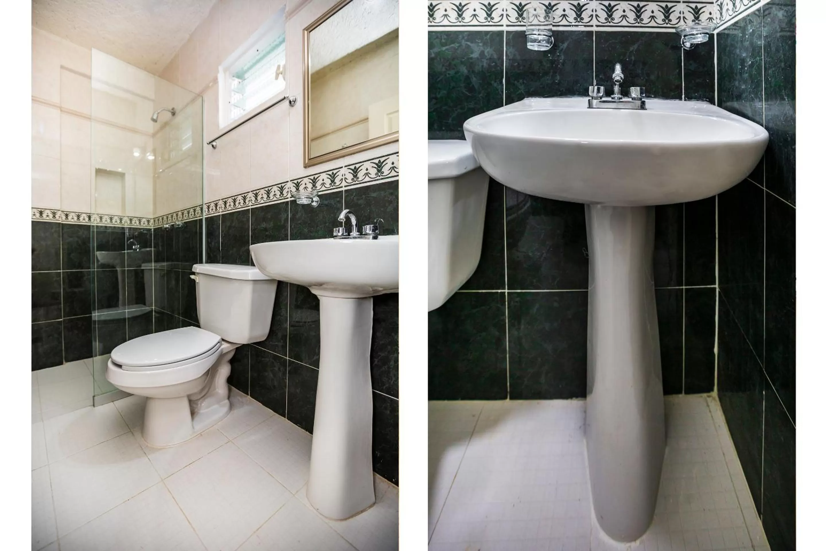 Bathroom in OYO Hotel Dos Mundos,Aeropuerto Internacional de Cozumel