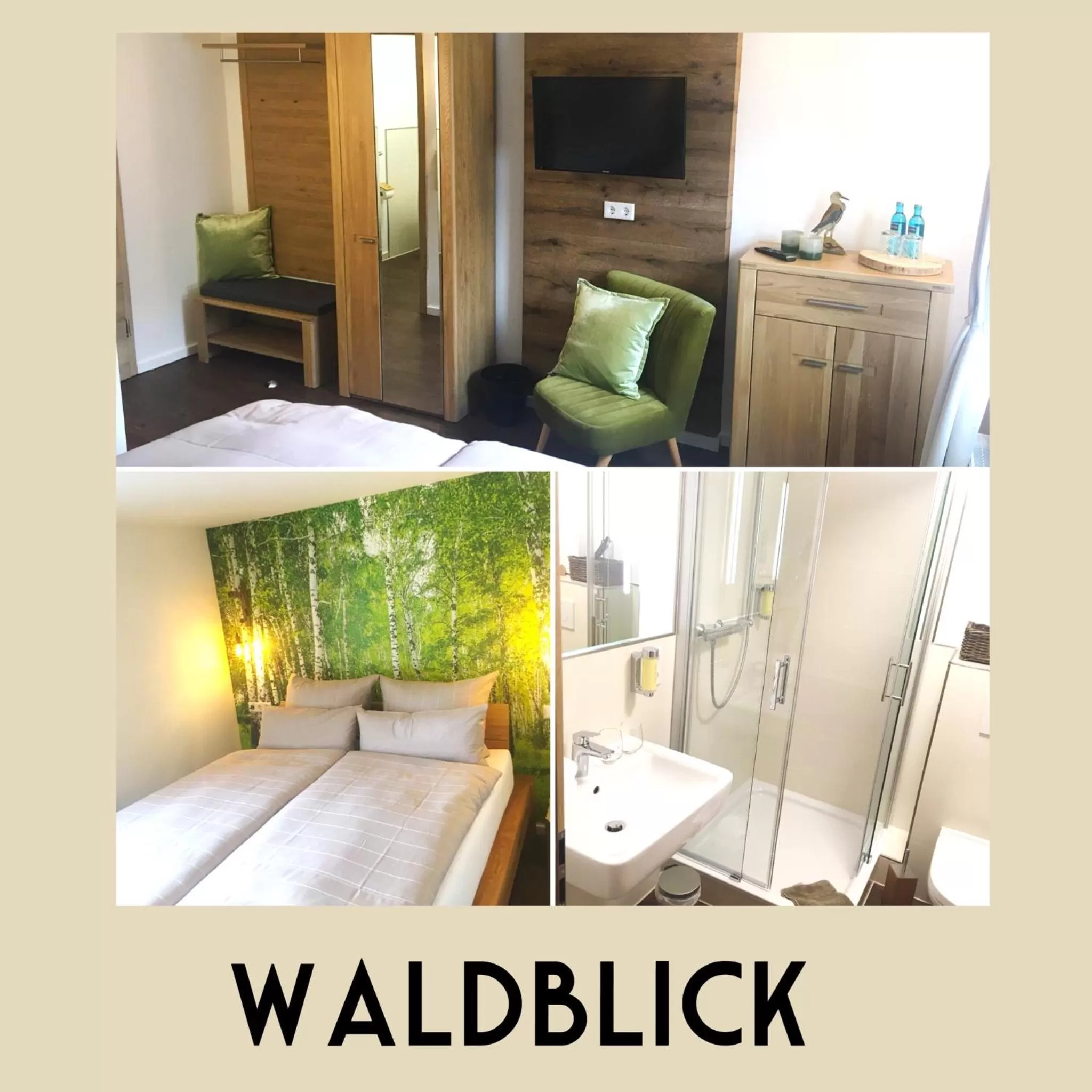 Photo of the whole room, Bed in Die Sperre