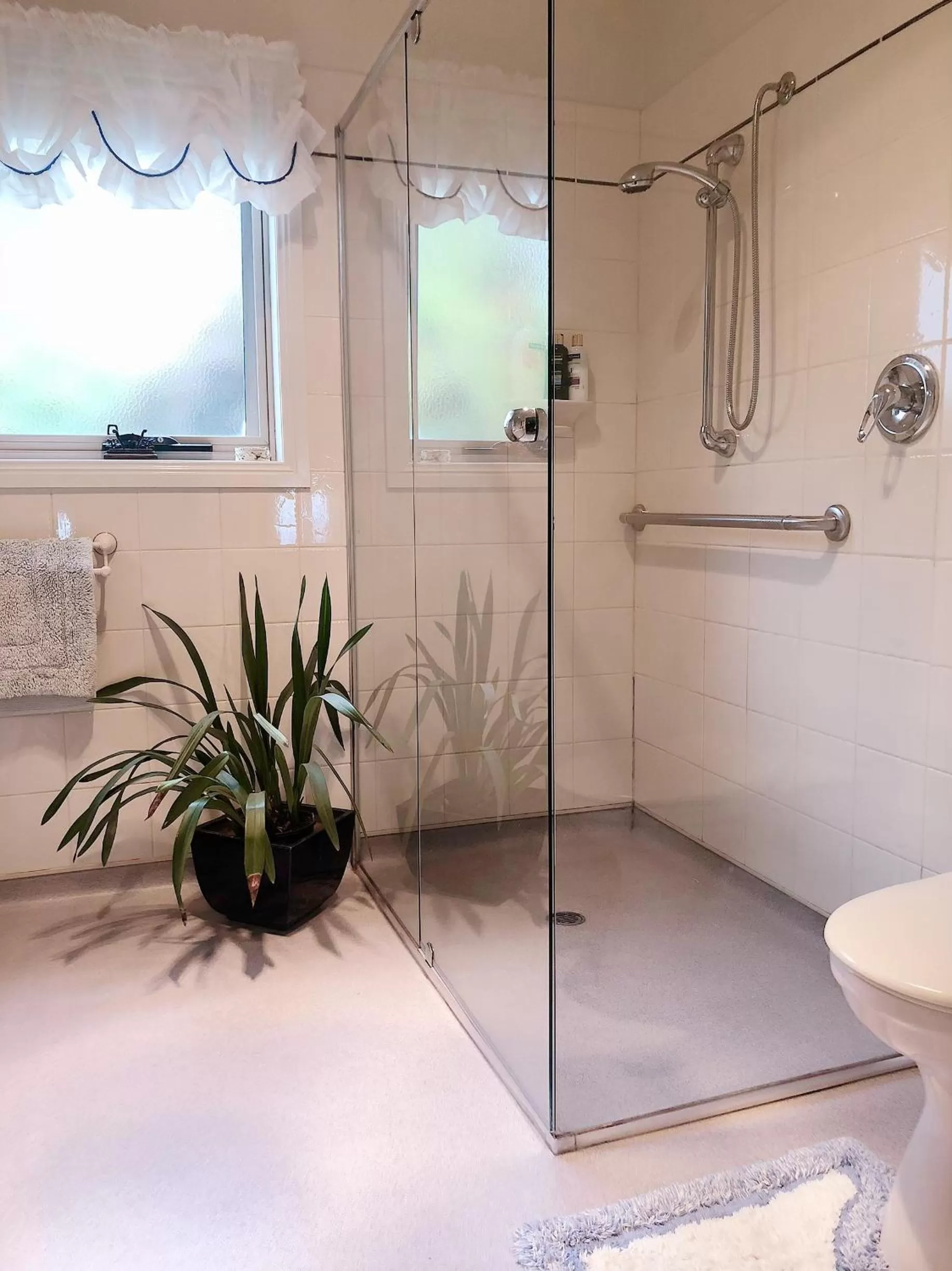 Shower in Rosewood Park Guest Suite