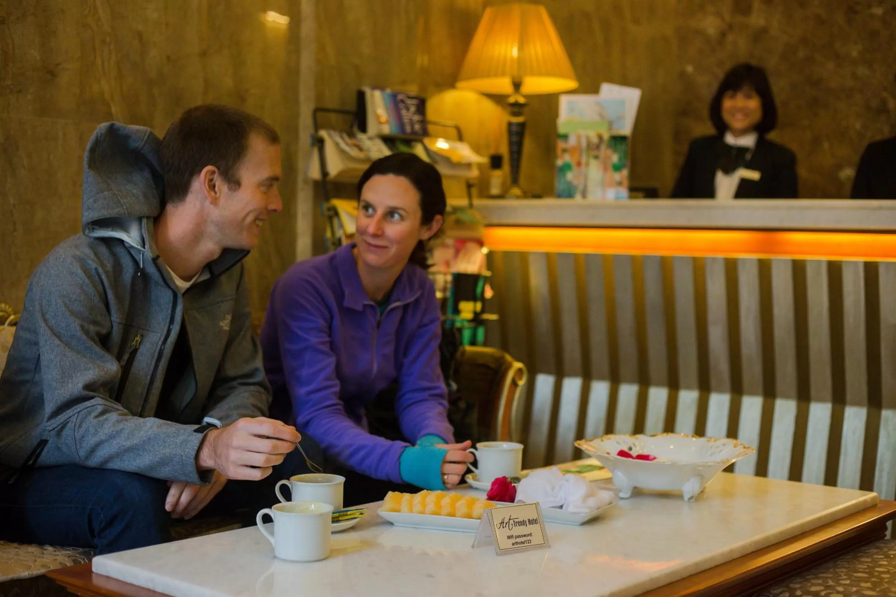 Lobby or reception in Golden Art Hotel