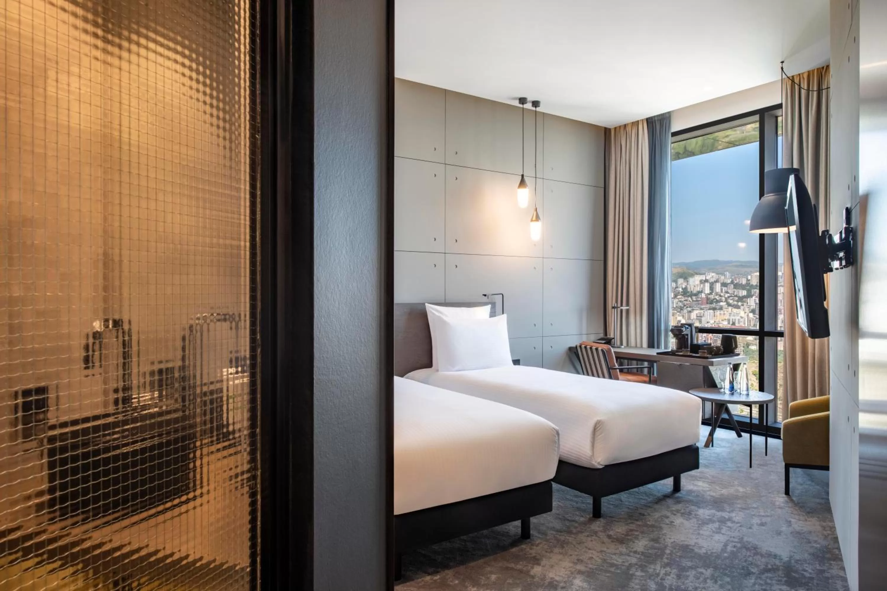 Photo of the whole room, Bed in Pullman Tbilisi Axis Towers