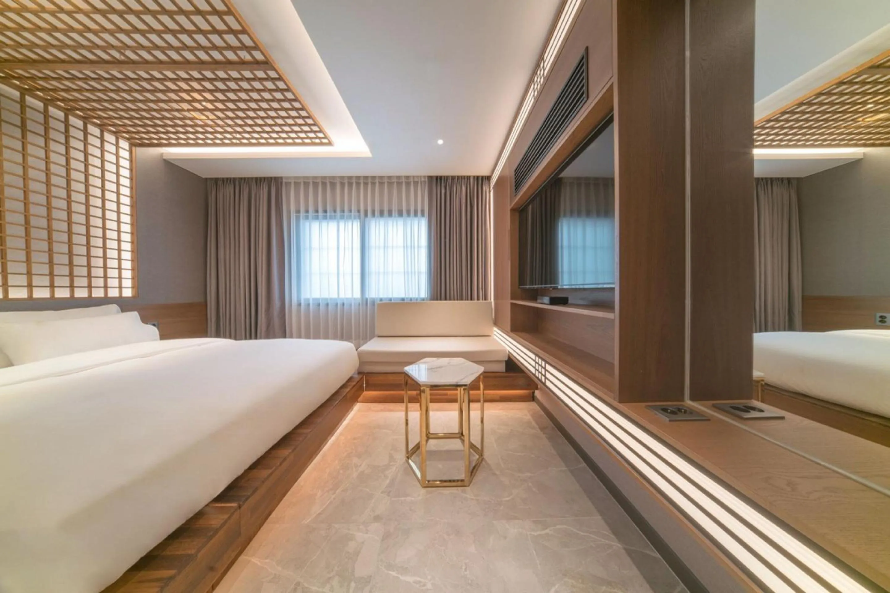 Bed in Yeon Hwa Moon Hotel