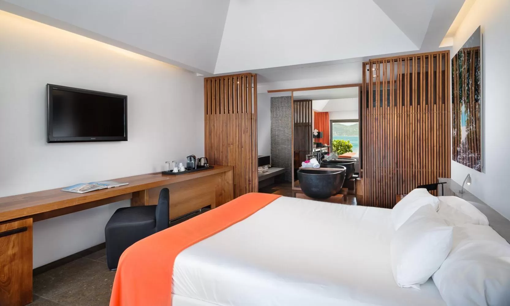 Bed in Hotel Christopher Saint Barth