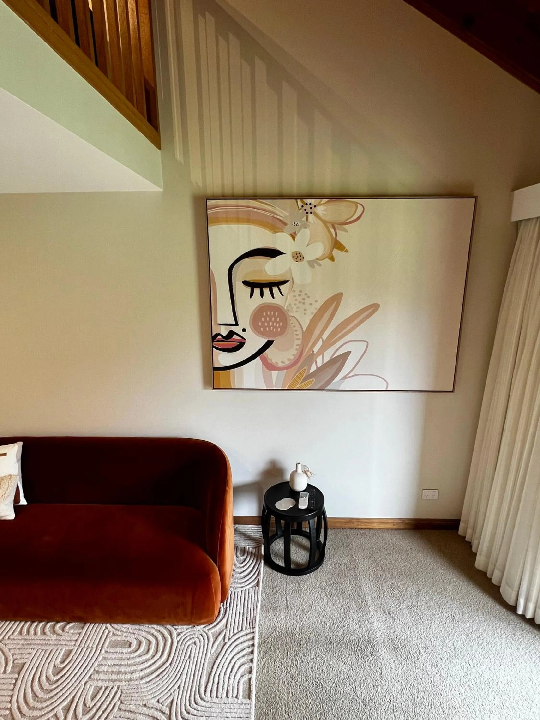 Living room in Hermitage Lodge