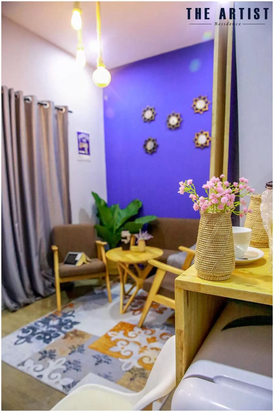 Living room in The Artist Residence