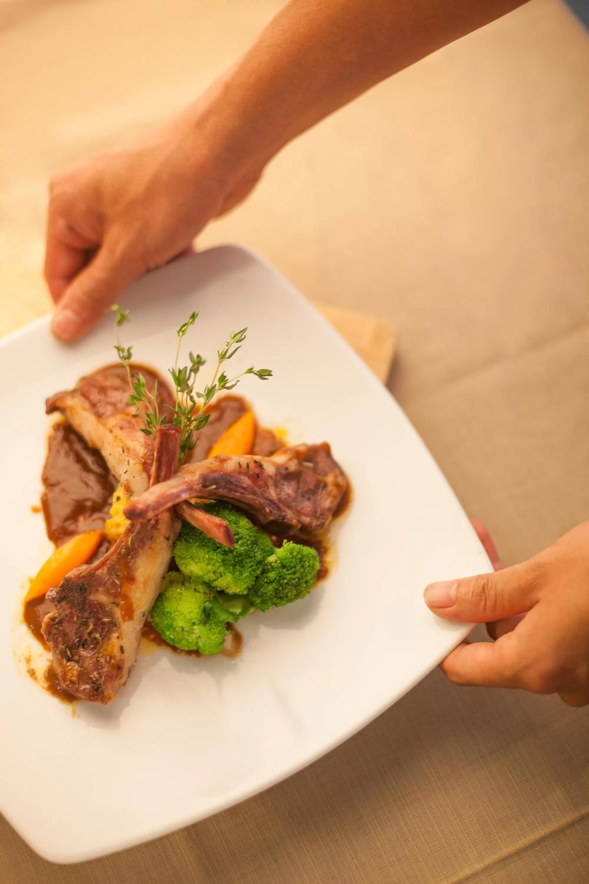 Food close-up in Aquari Hotel