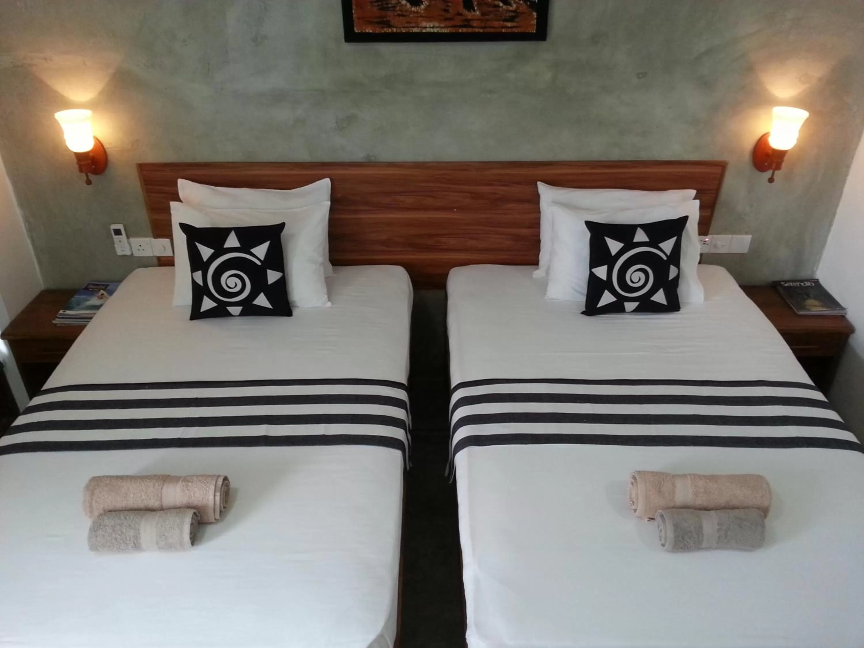 Bed in Green Wood Villa Negombo