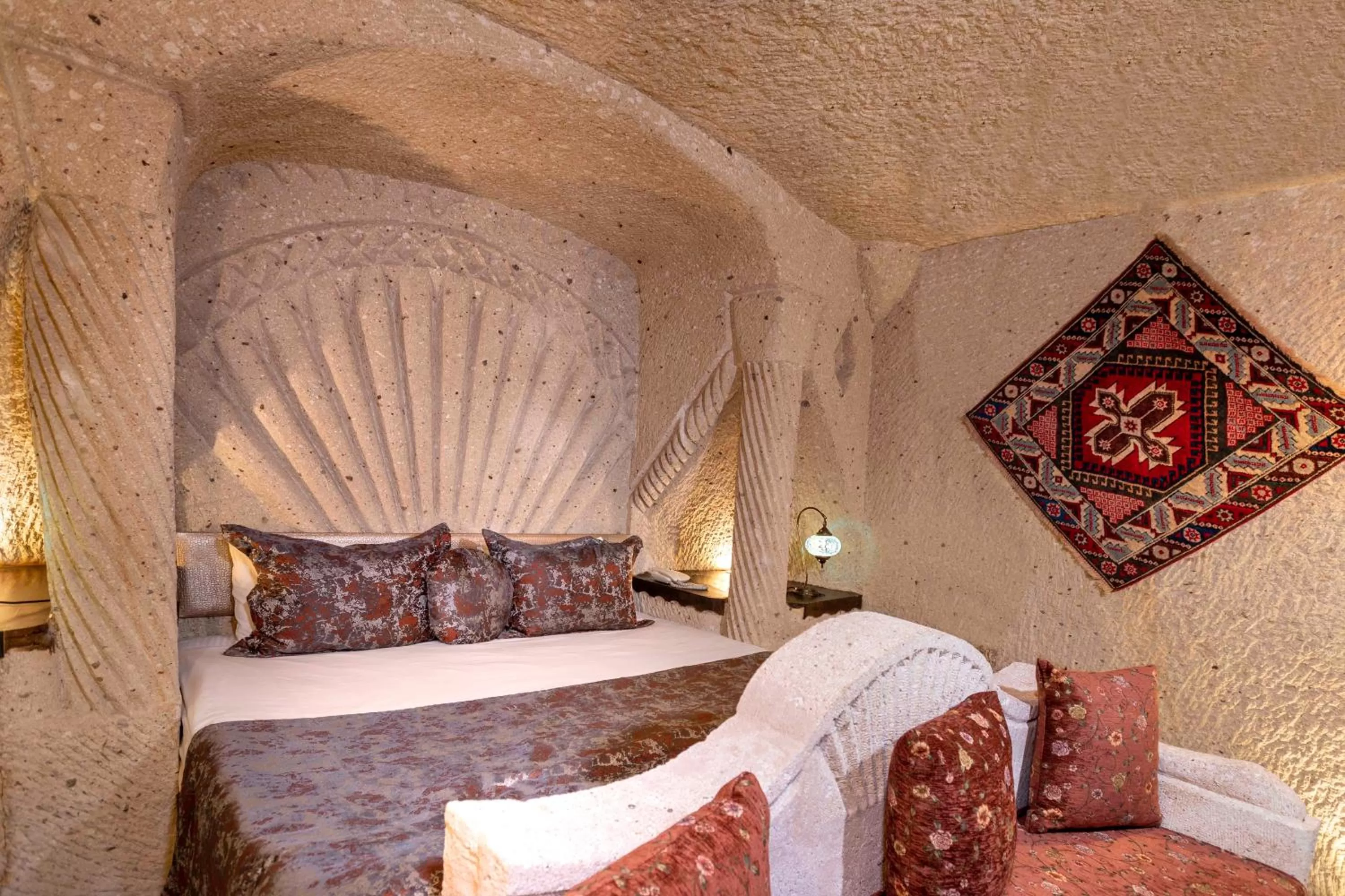Bed in Adora Cave Suites -