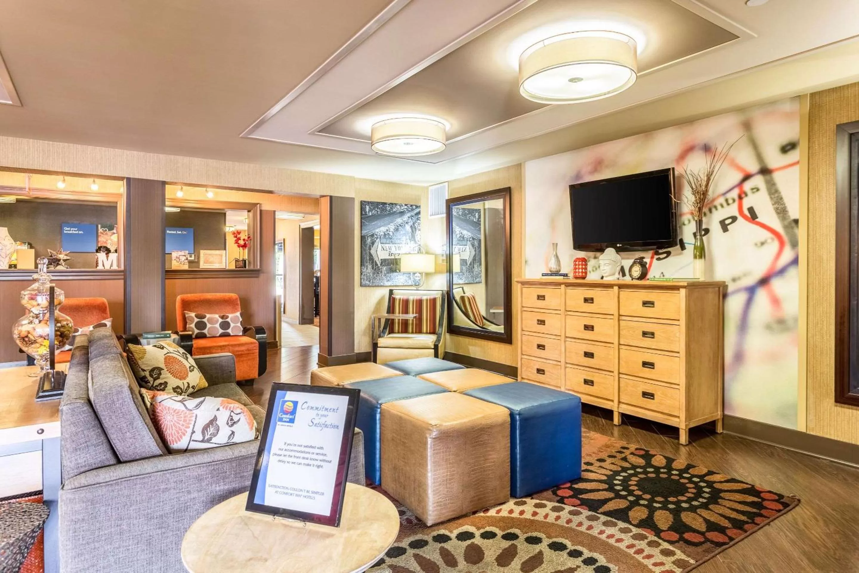 Lobby or reception in Comfort Inn Tupelo Central