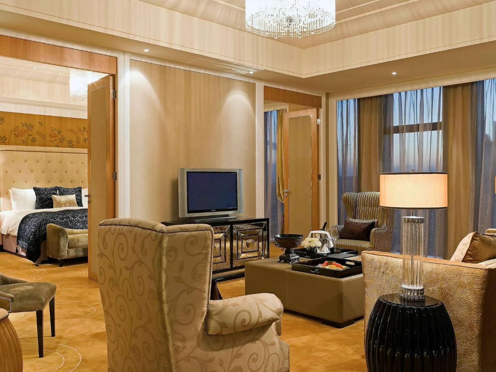 Photo of the whole room, Bed in Wanda Vista Beijing