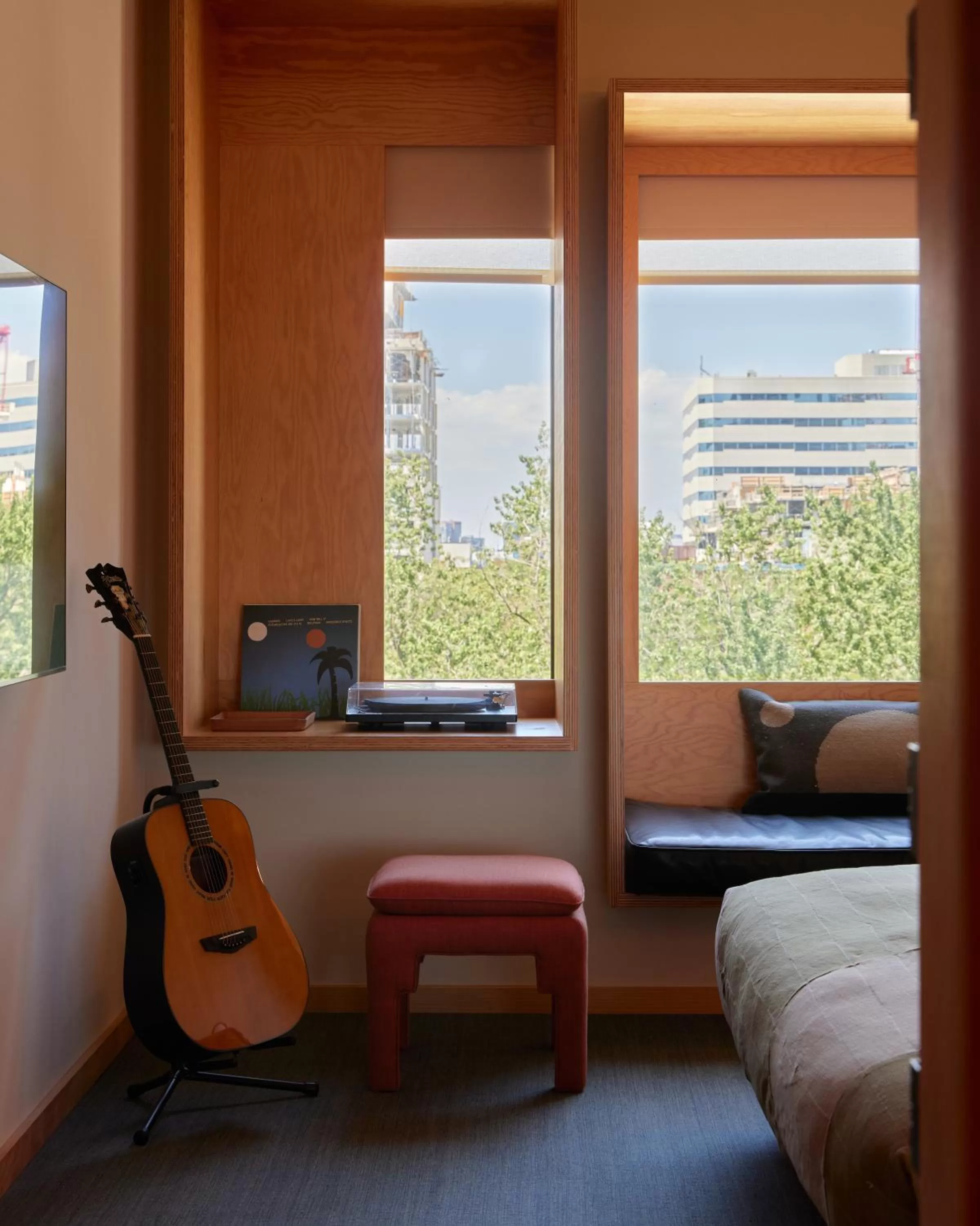 Decorative detail, Bed in Ace Hotel Toronto