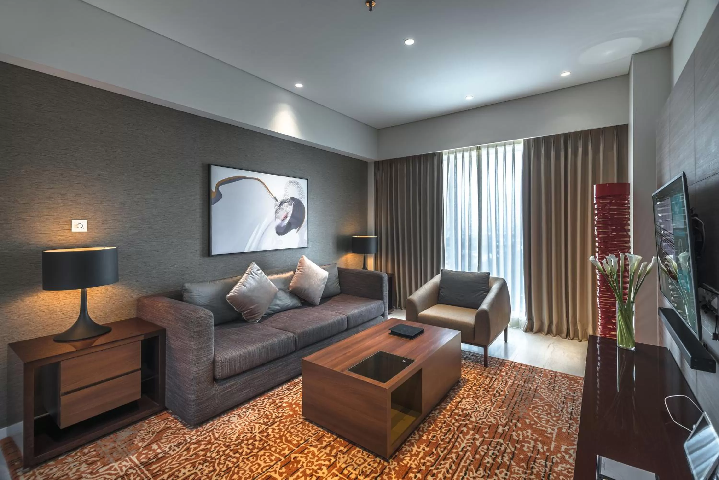 Living room in Oakwood Hotel & Residence Surabaya