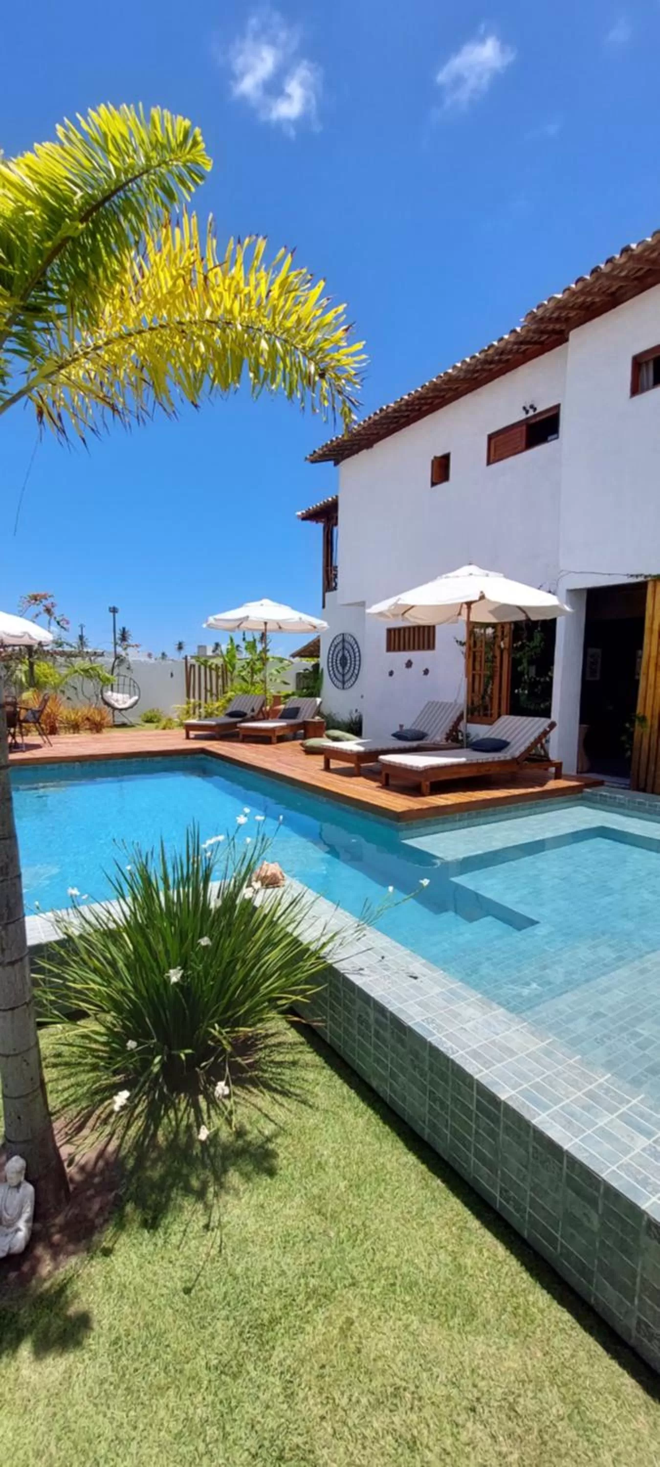 Pool view in Arataba Hotel Boutique e Bistrô - 150 mts do mar