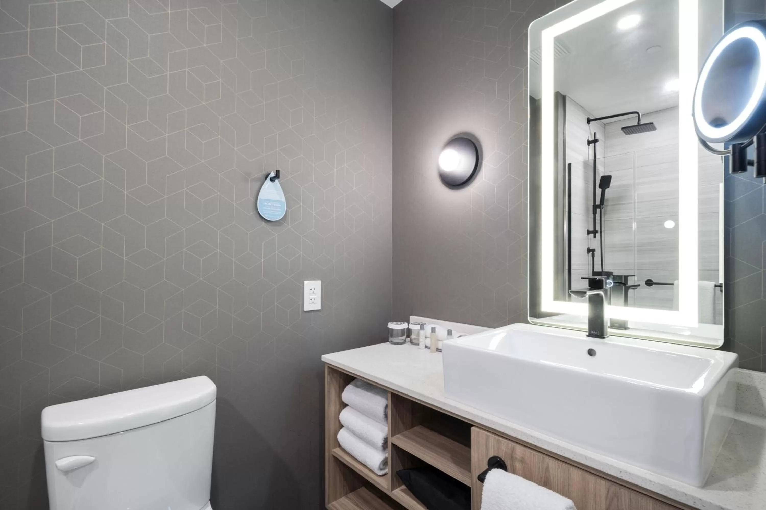 Bathroom in Sandman Signature Fort Worth Downtown Hotel