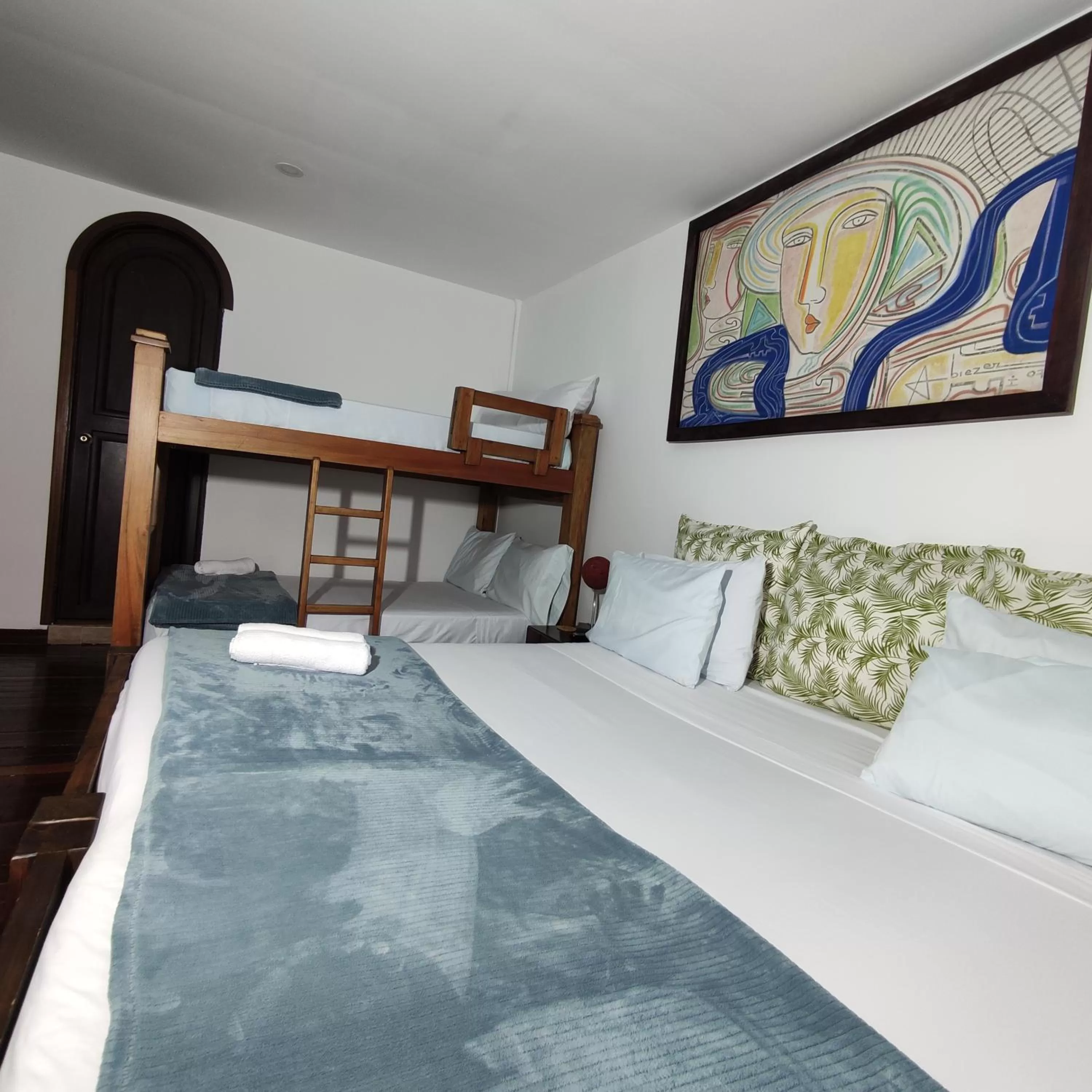 Bed in Hosteria De Mi Pueblo