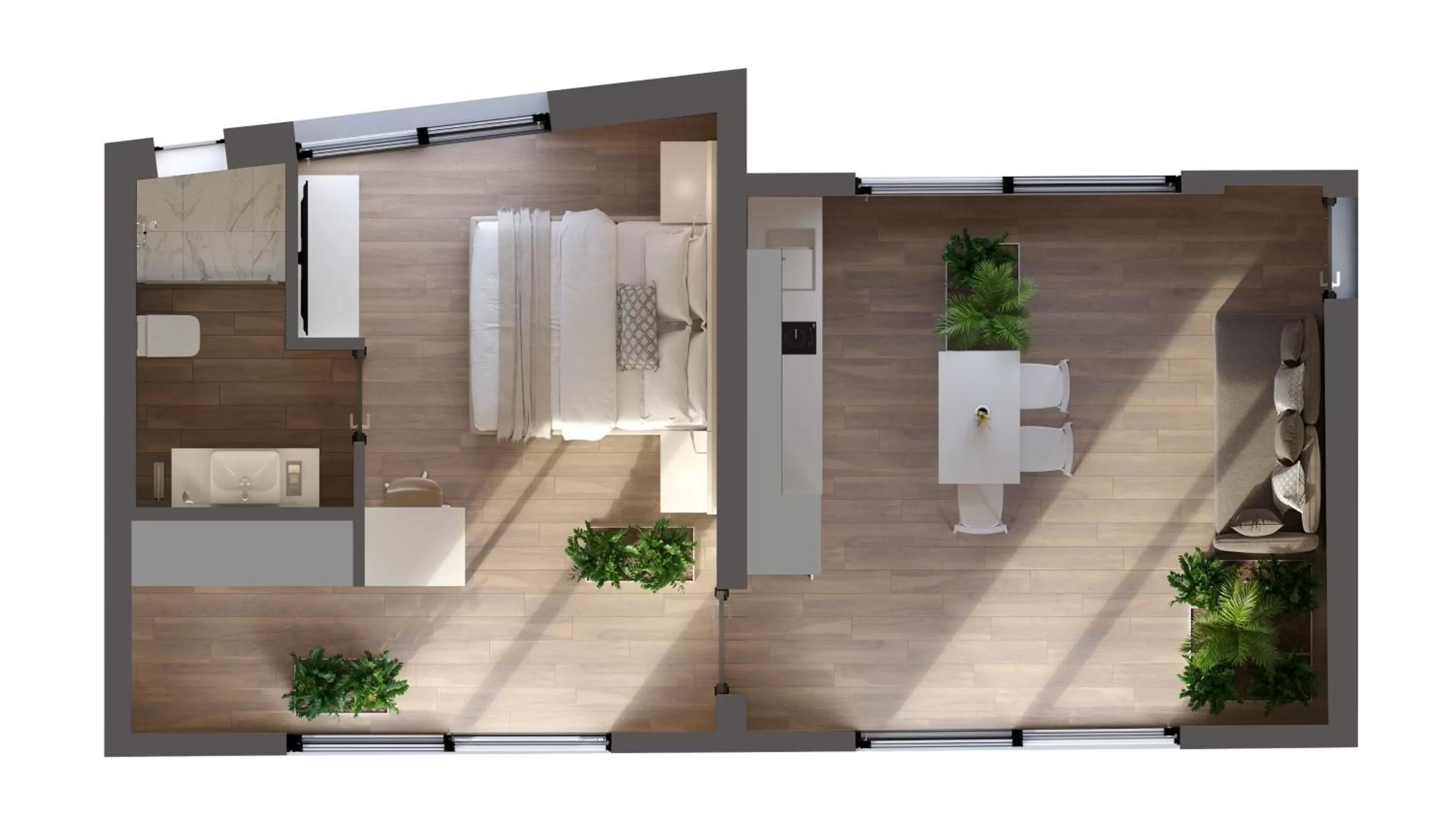 Floor plan in Athens Hill Luxury Apartments