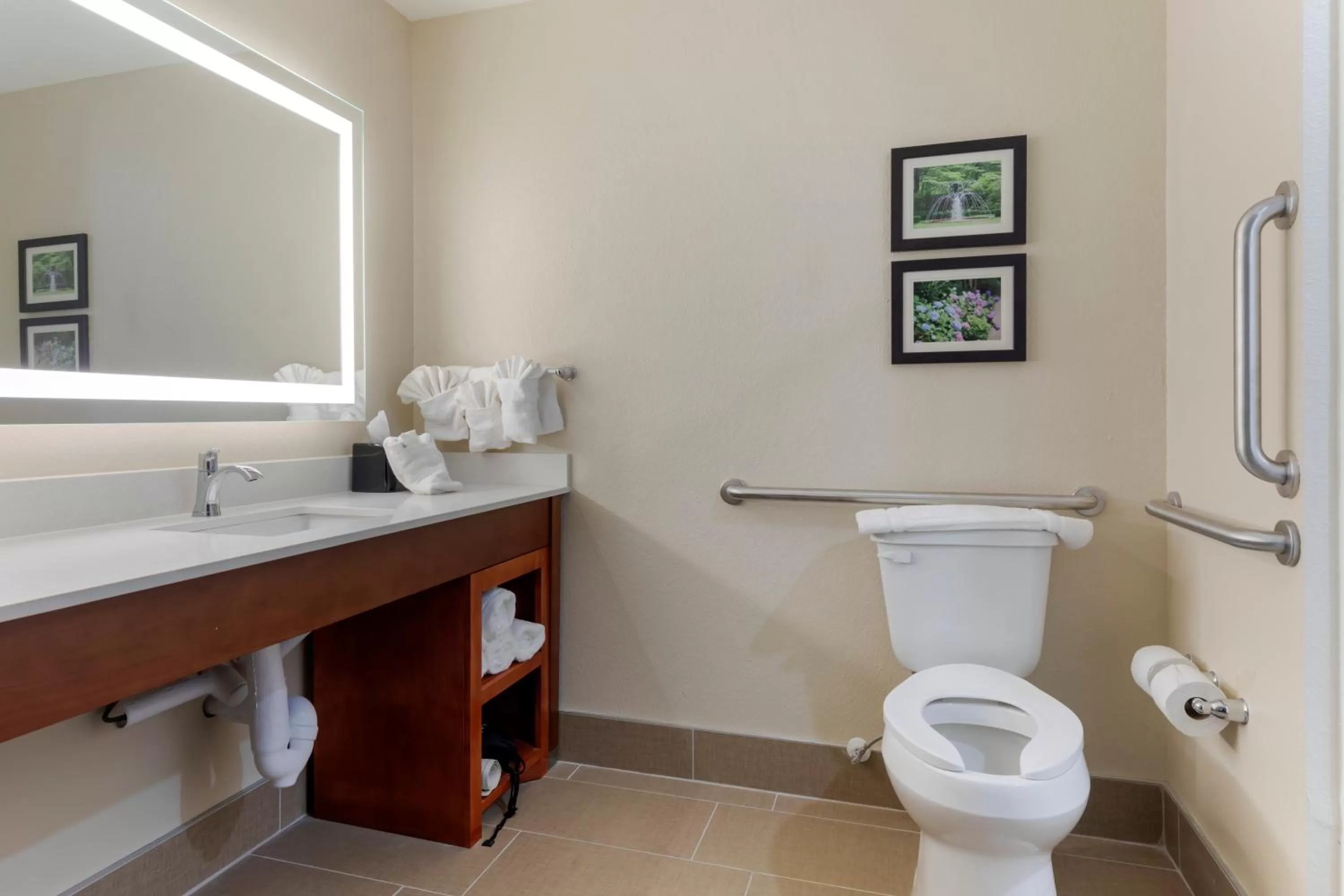 Toilet in Comfort Suites West Monroe near Ike Hamilton Expo Center