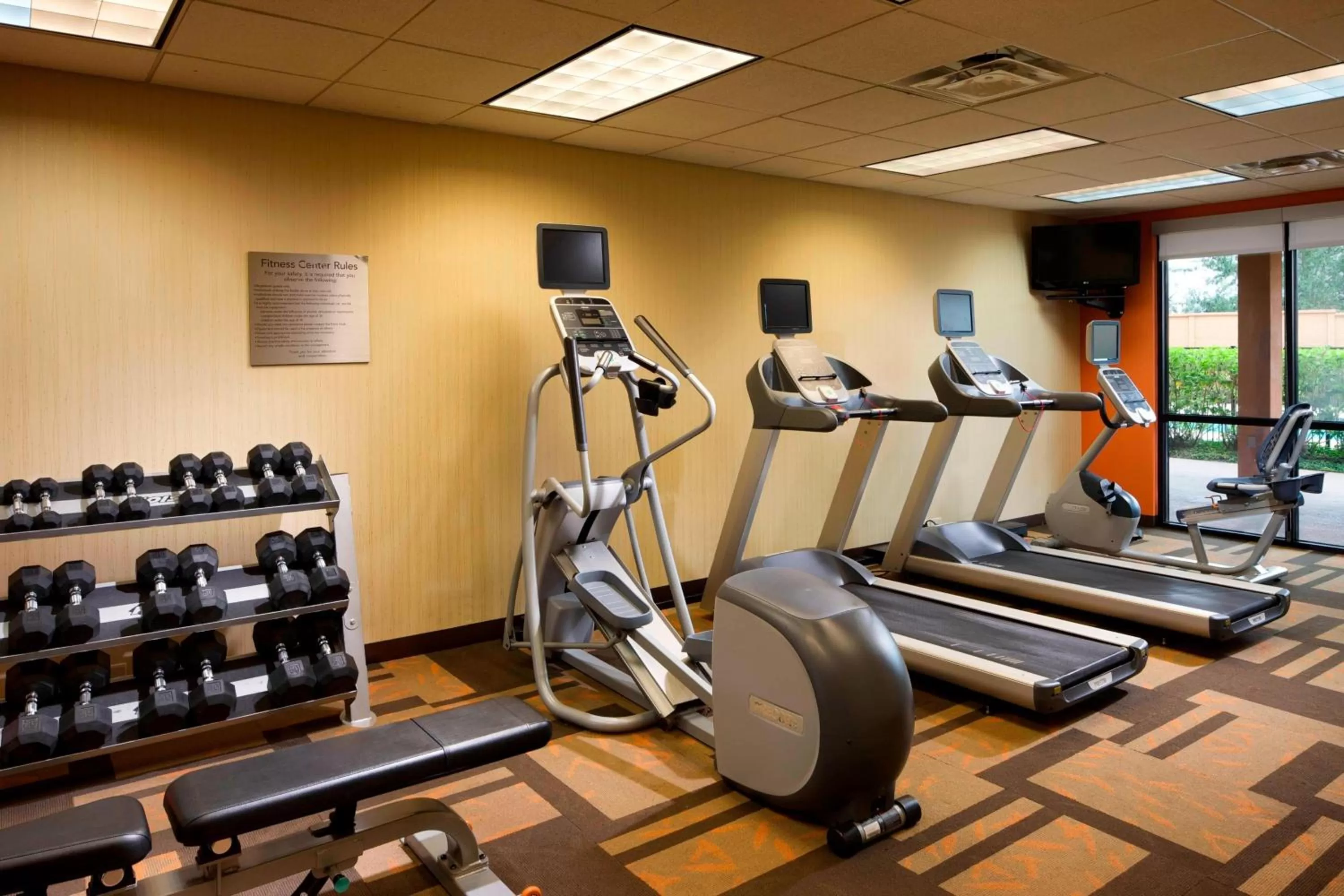 Fitness centre/facilities in Courtyard by Marriott Brownsville