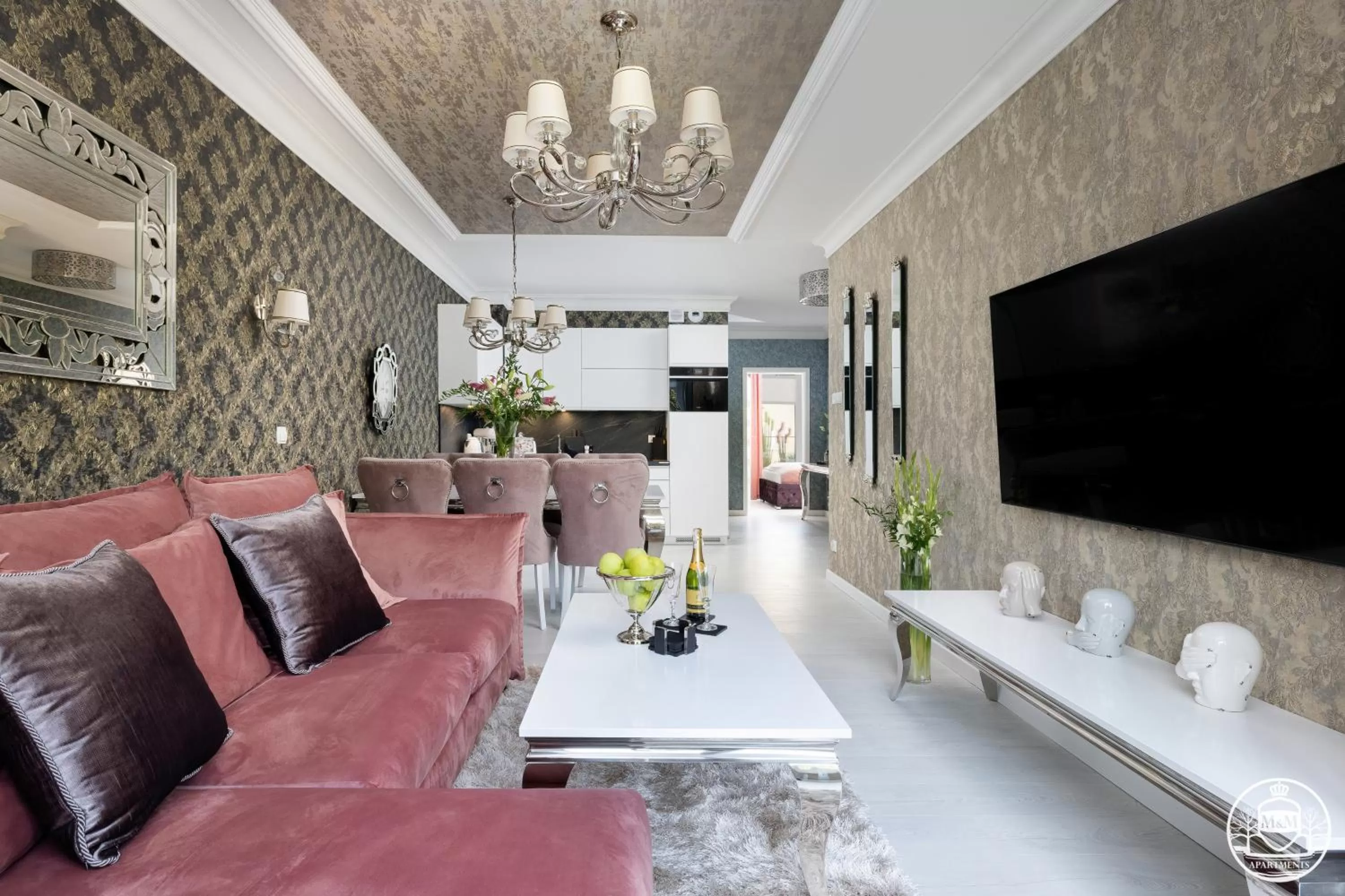 Living room, Lounge/Bar in Nadmorskie Tarasy - Apartments M&M