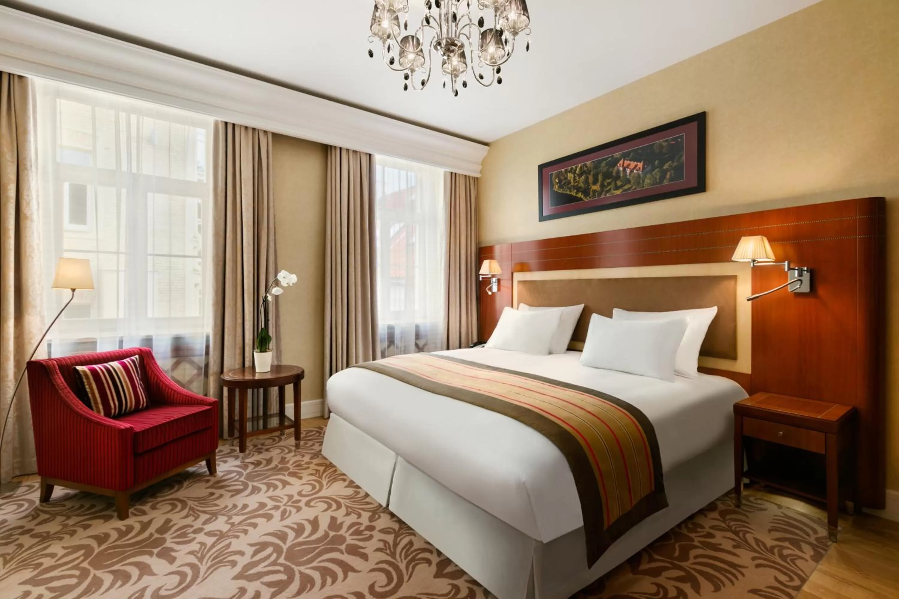 Bedroom, Bed in Grand Hotel Kempinski Vilnius
