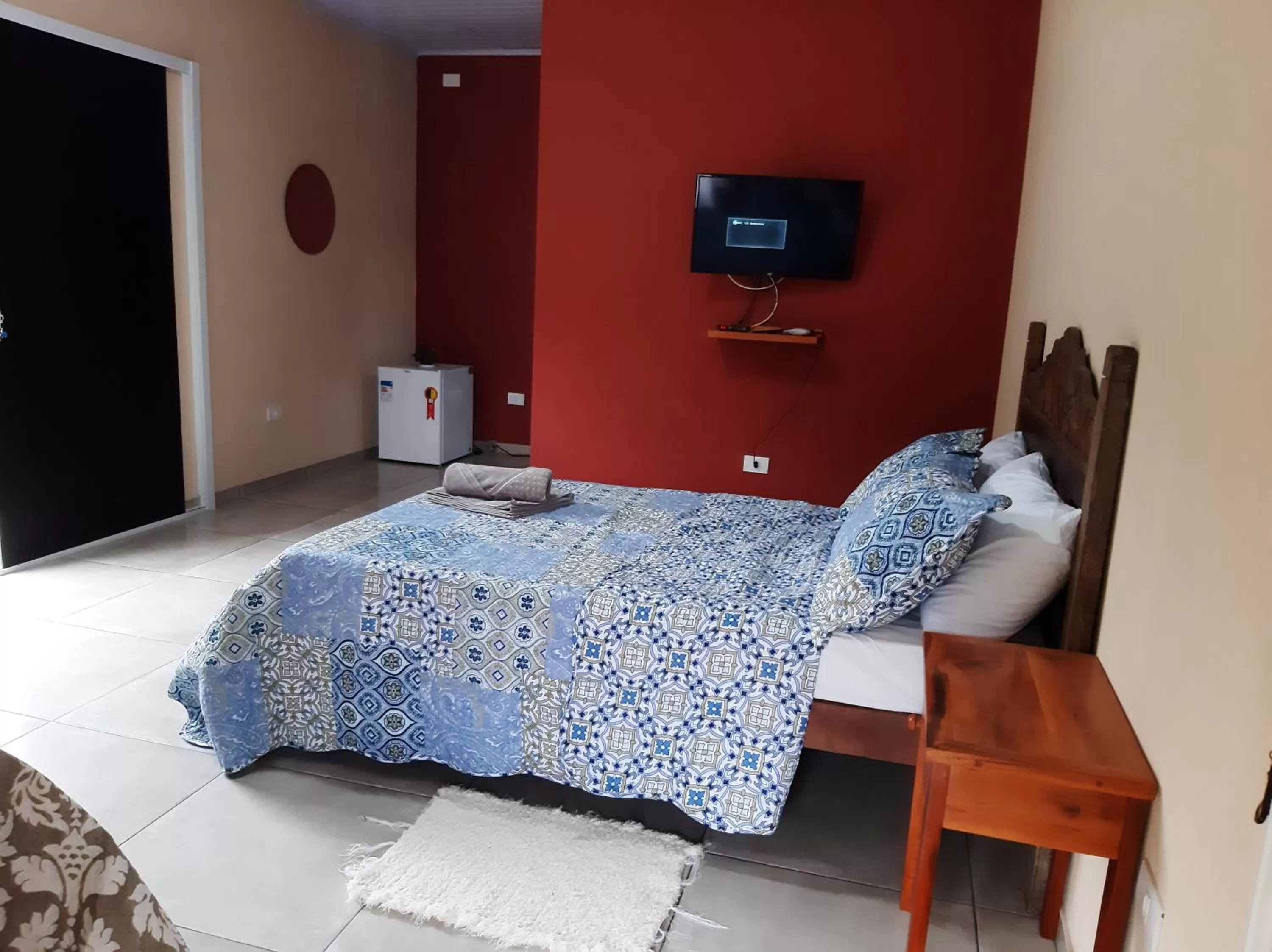 Bed in Pousada Recanto da Lu